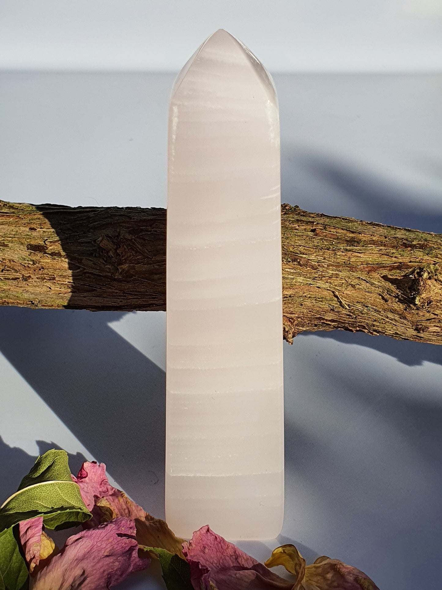 Pink Mangano Calcite Tower