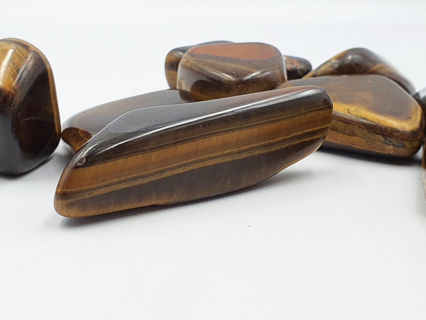 Tiger's Eye Freeform Tumbles A Grade