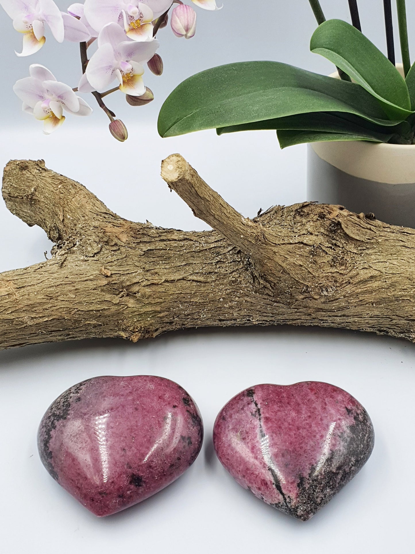 Large Rhodonite Heart