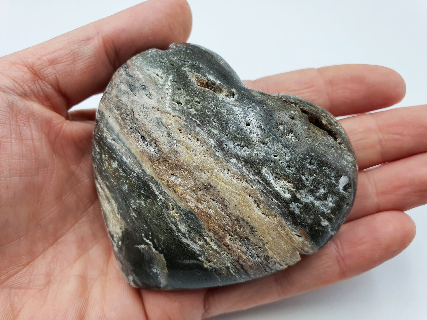 Ocean Jasper Heart (Large)