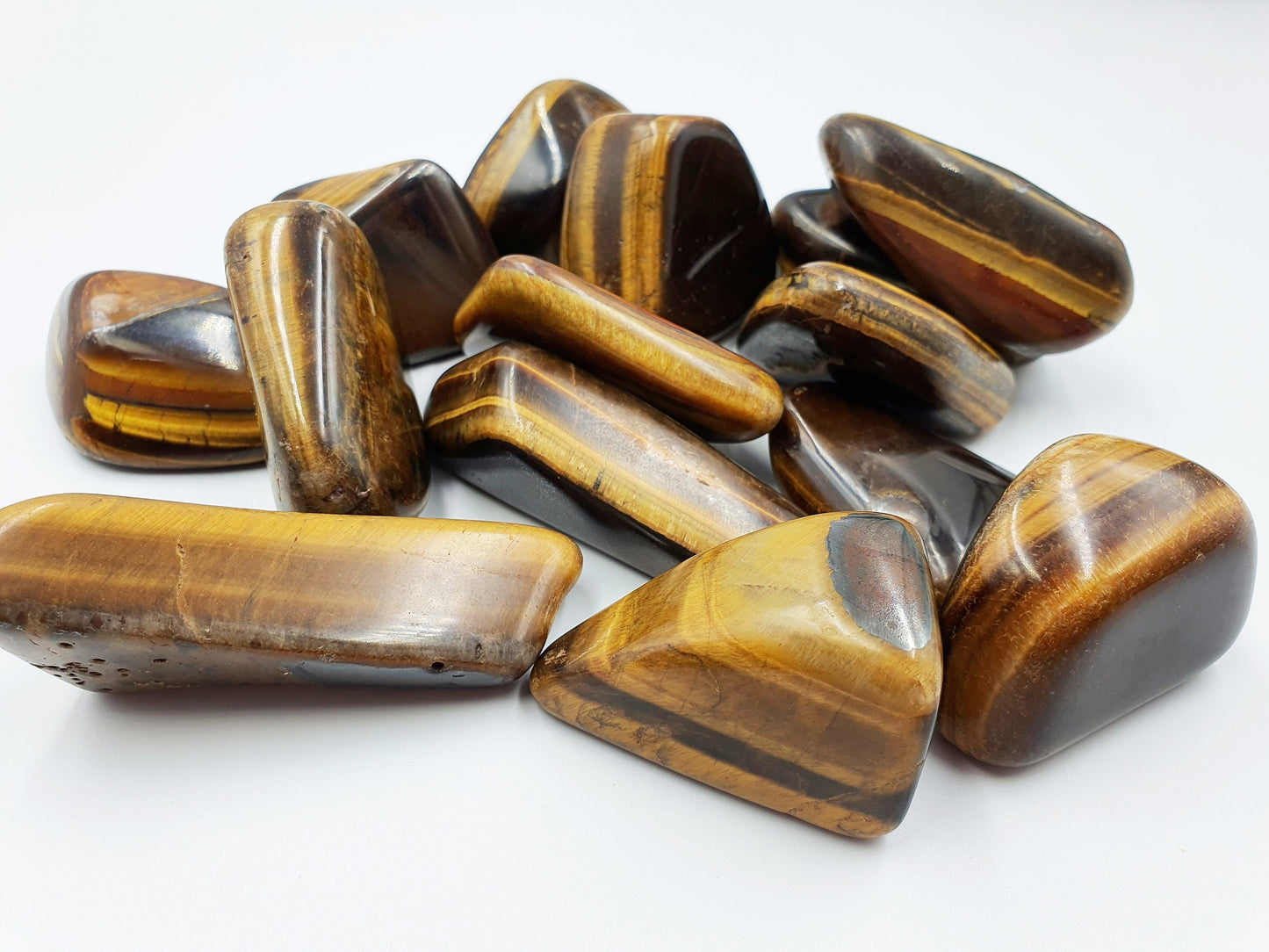 Tiger's Eye Freeform Tumbles A Grade