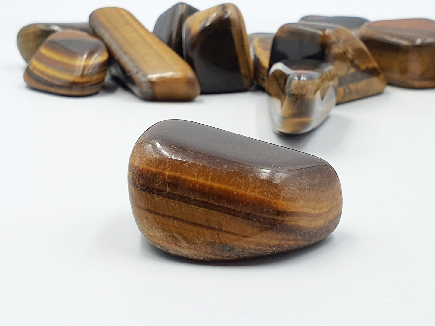 Tiger's Eye Freeform Tumbles A Grade