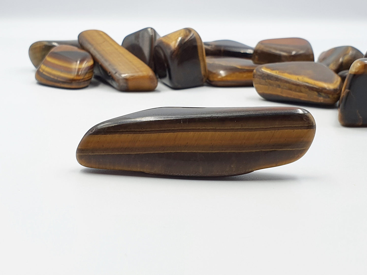 Tiger's Eye Freeform Tumbles A Grade