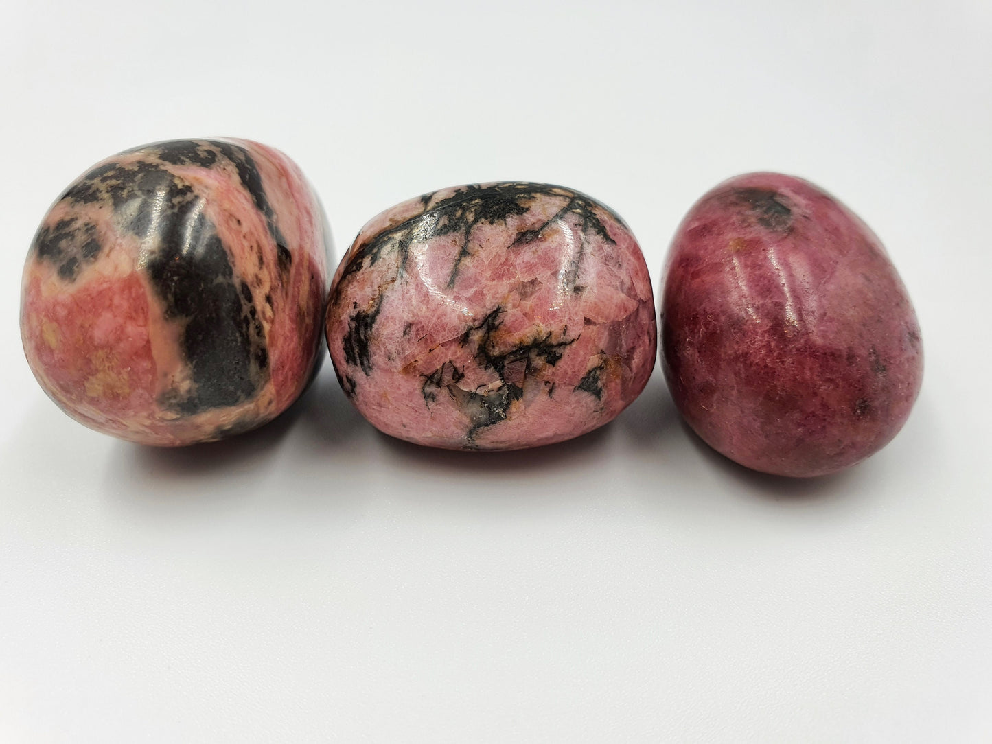 Rhodonite Crystal Tumbles - Approx 3cm