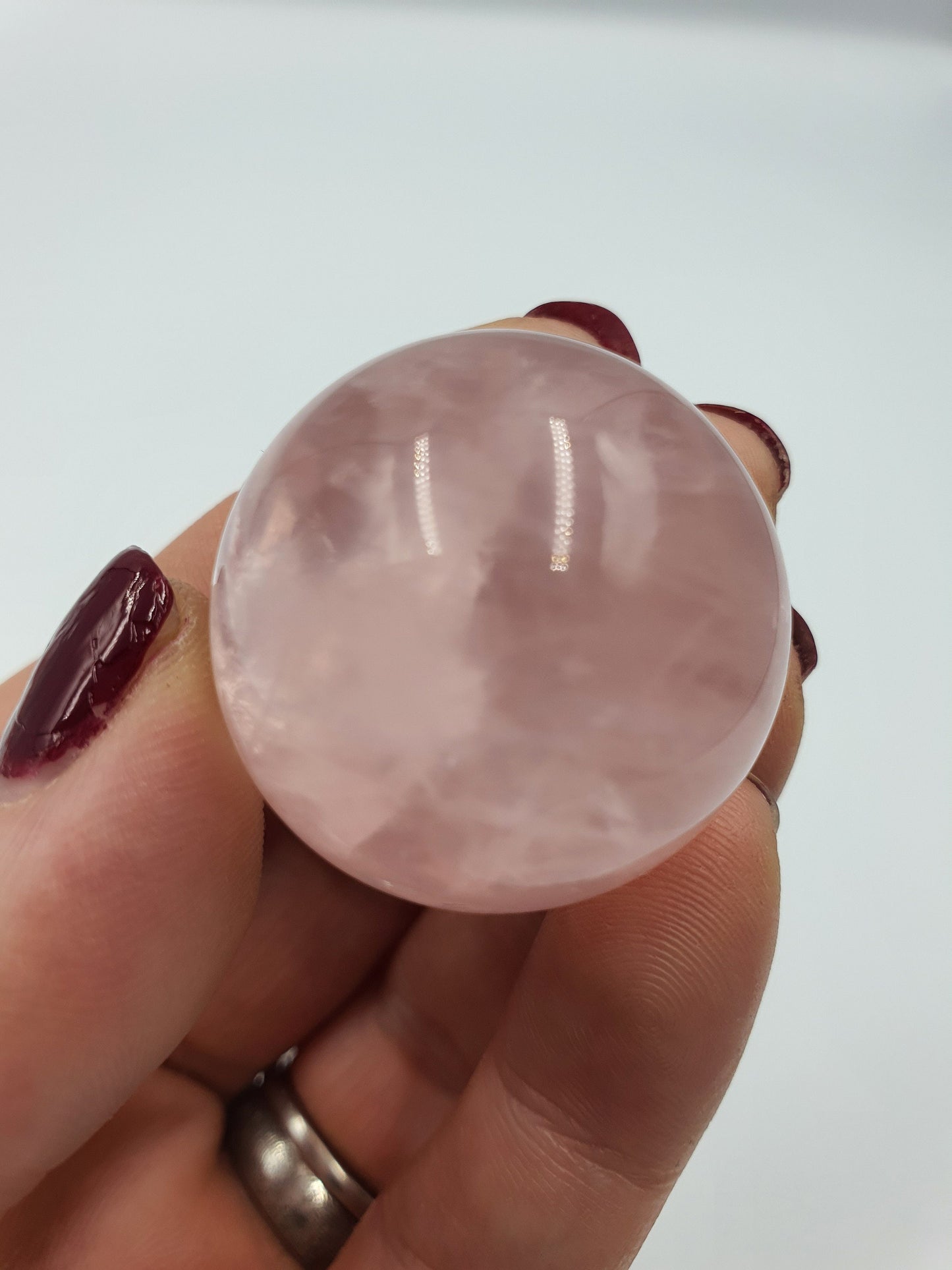 Star Rose Quartz Mini Sphere - 30mm