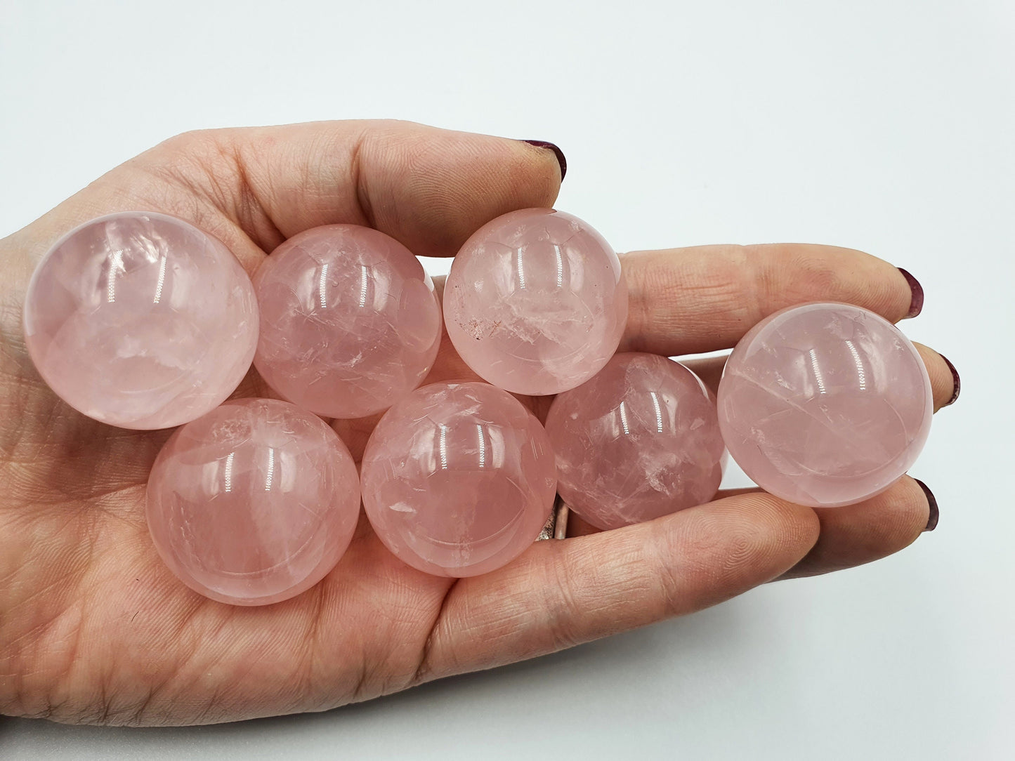 Star Rose Quartz Mini Sphere - 30mm