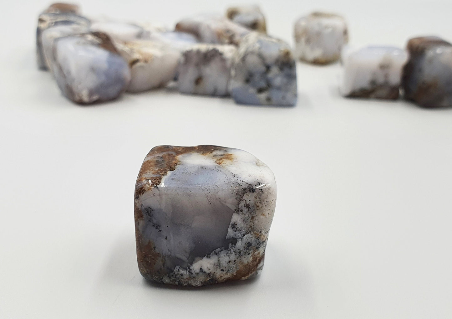 Blue Chalcedony Cubes