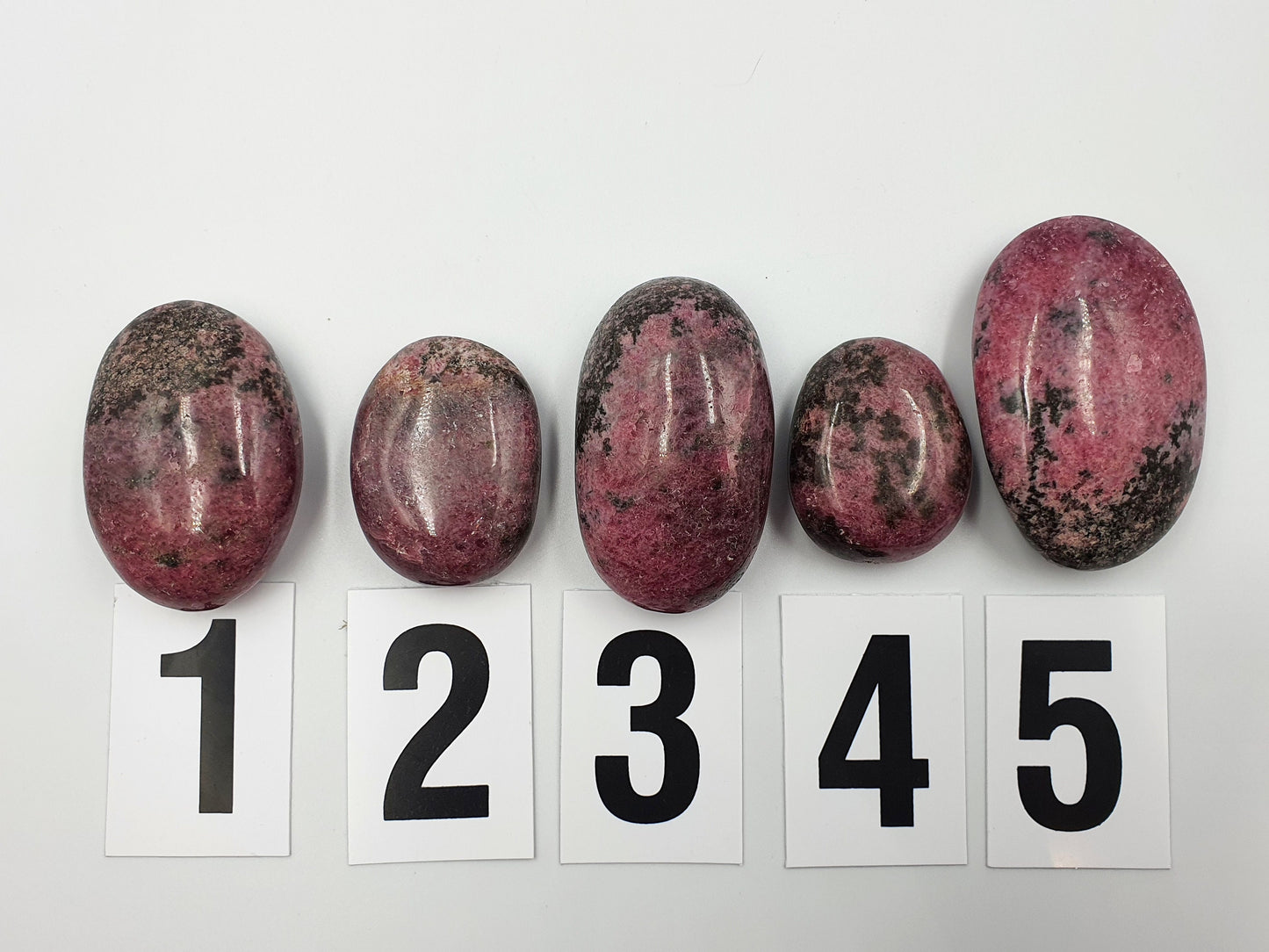 Rhodonite Palm Stones
