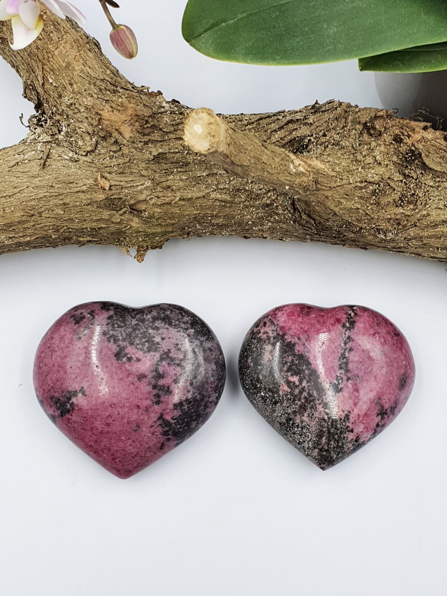 Large Rhodonite Heart