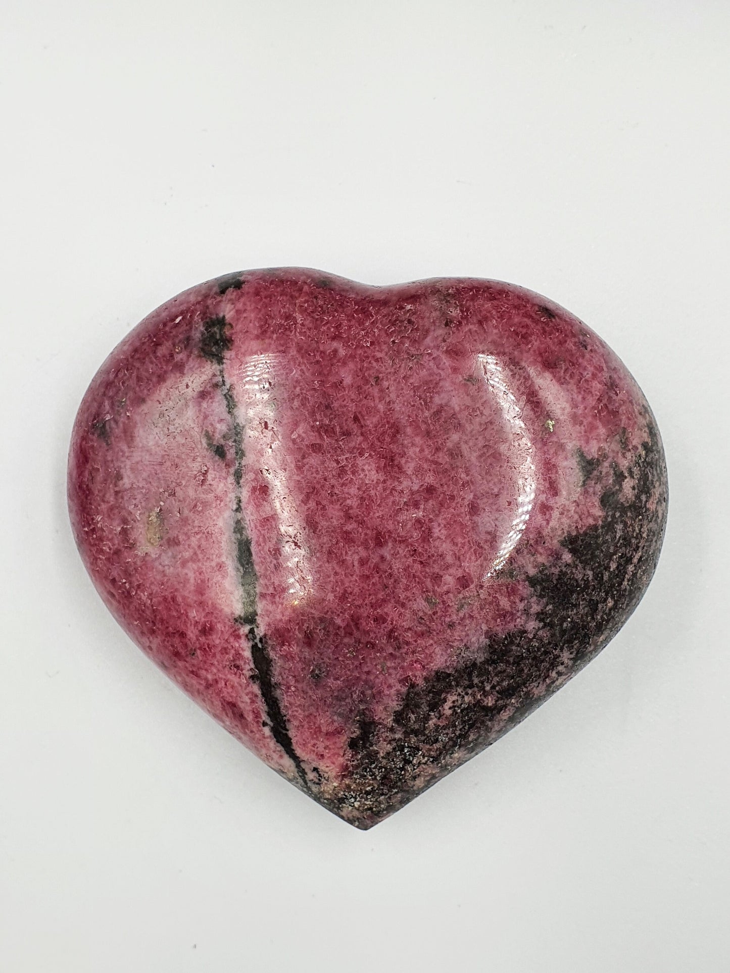 Large Rhodonite Heart