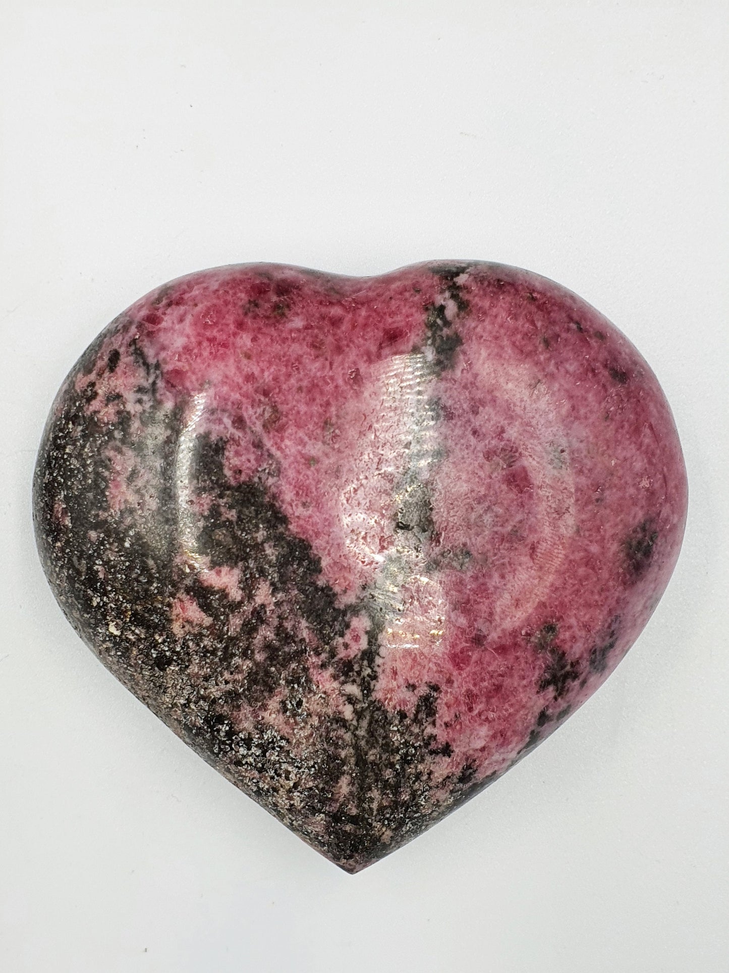 Large Rhodonite Heart