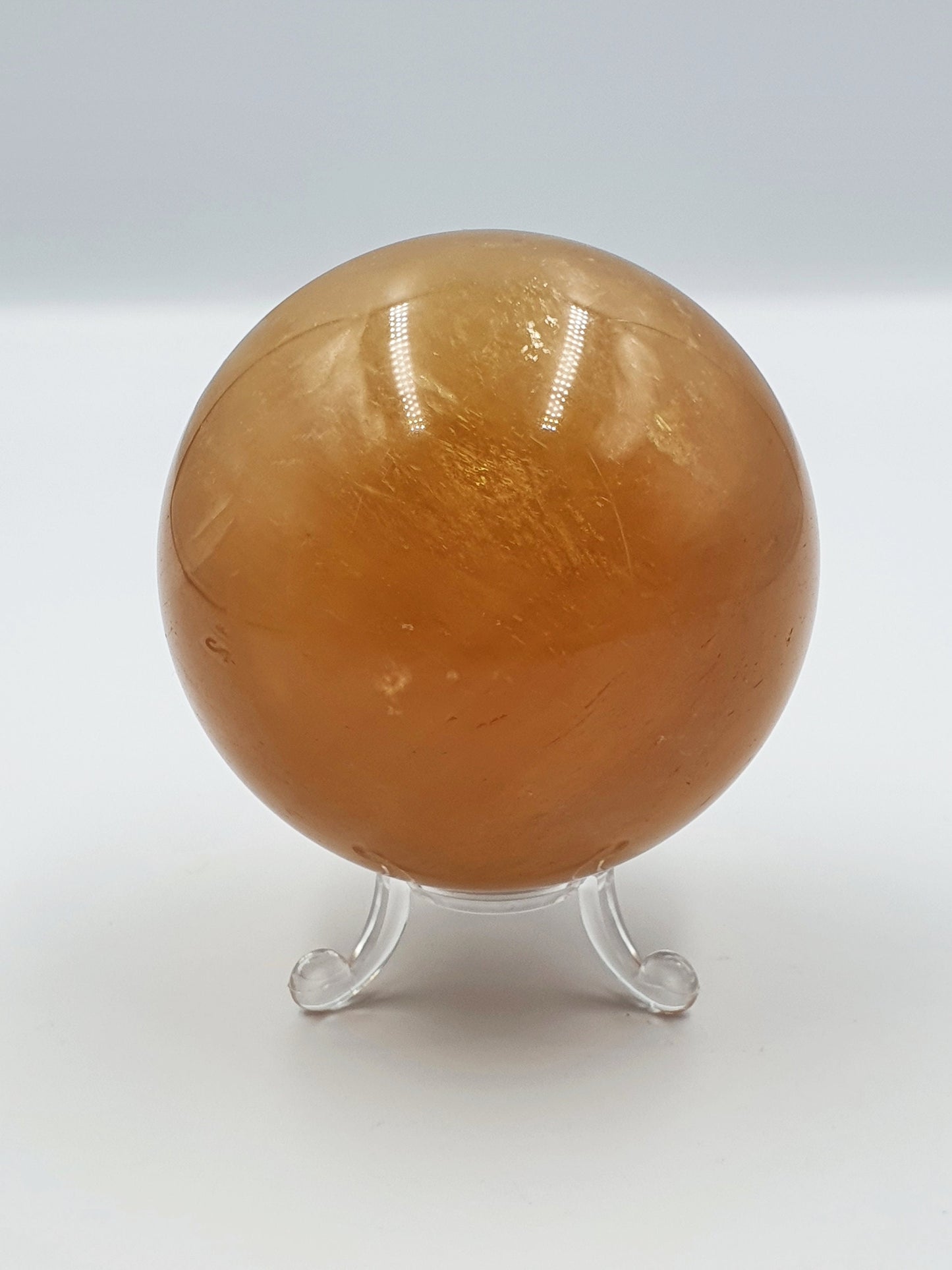 Flashy Honey Calcite Sphere