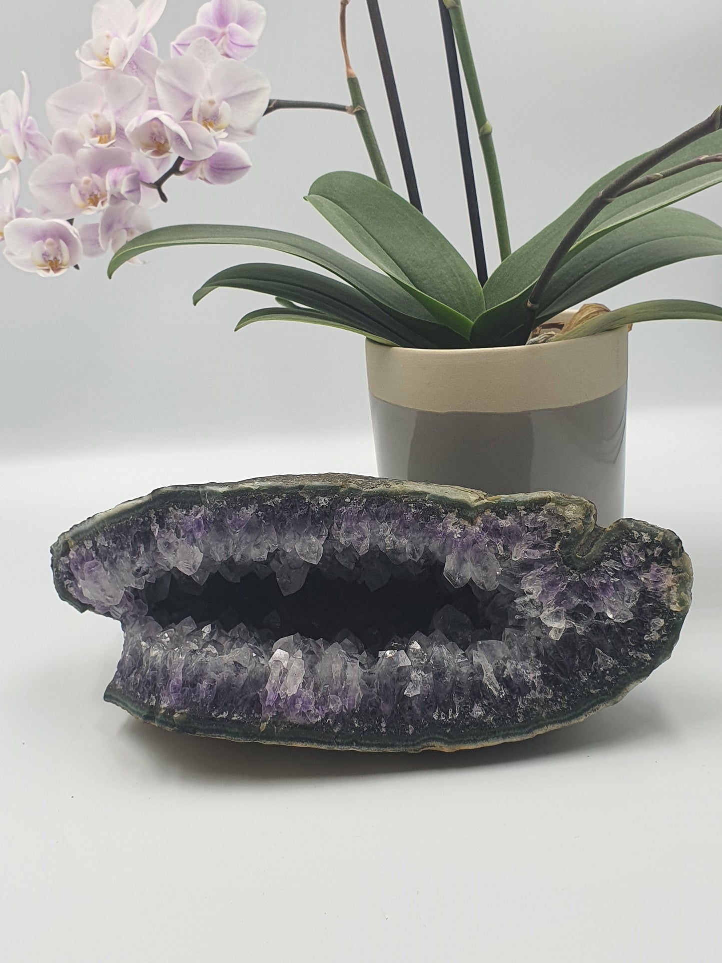 large druzy Amethyst & Quartz Crystal Cluster Cathedral - Unique gemstone - 1786g