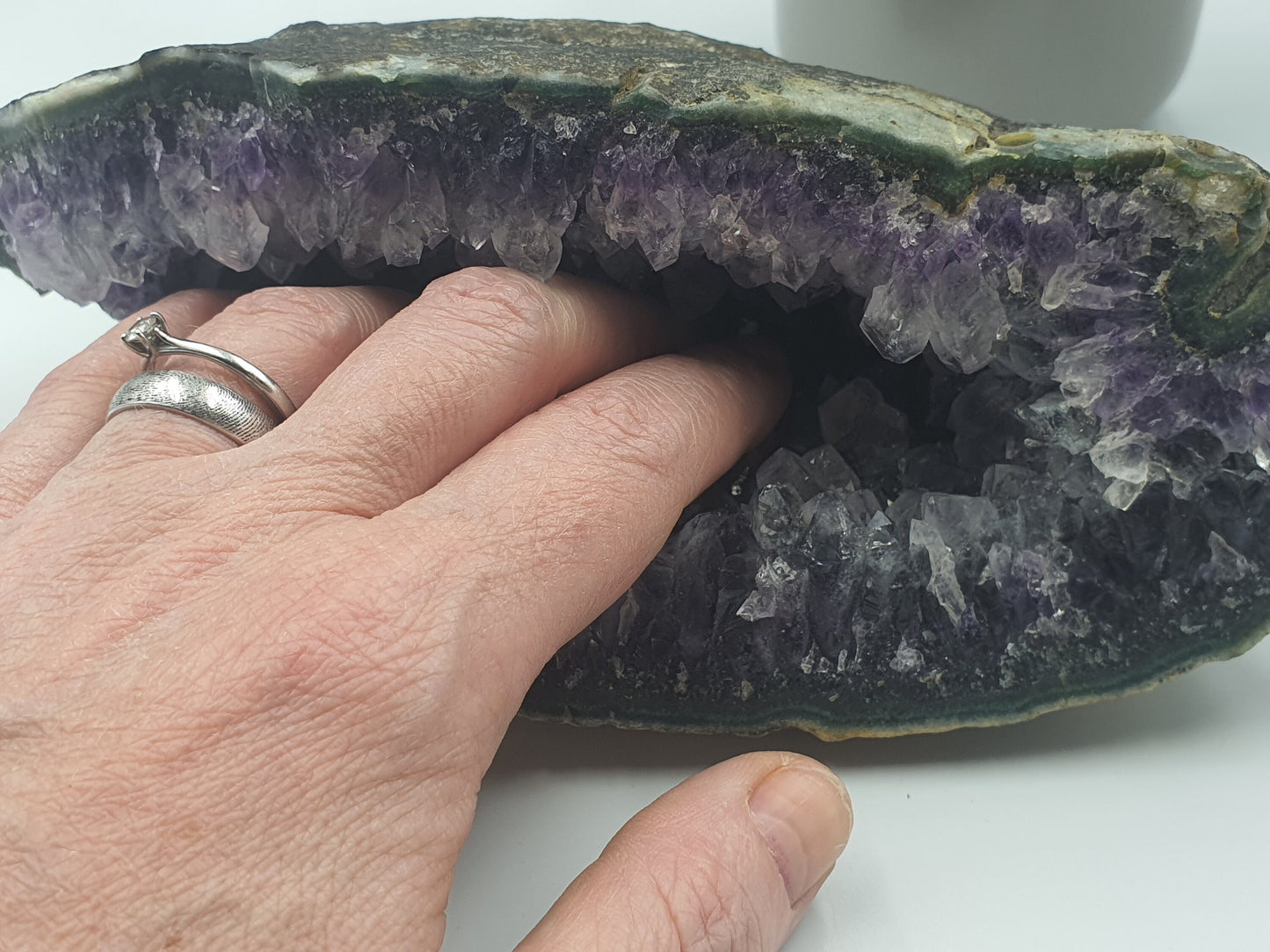large druzy Amethyst & Quartz Crystal Cluster Cathedral - Unique gemstone - 1786g