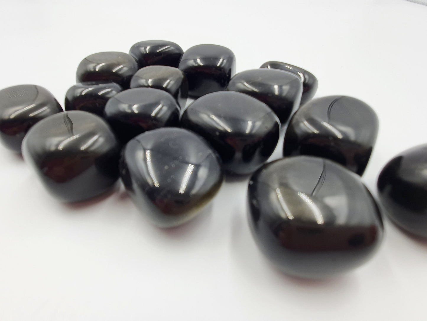 Lovely Gold Sheen Obsidian Crystal Tumbles