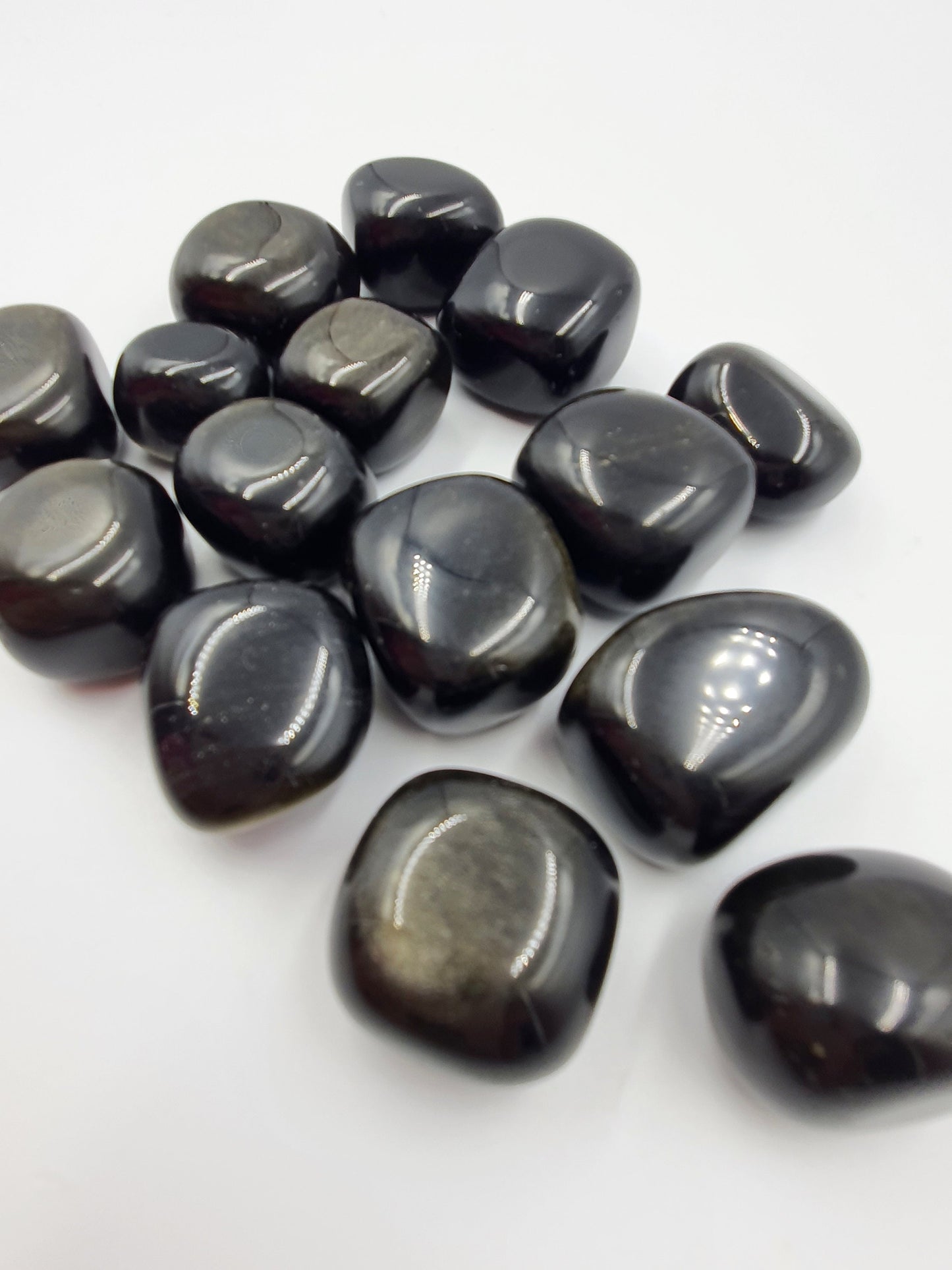 Lovely Gold Sheen Obsidian Crystal Tumbles