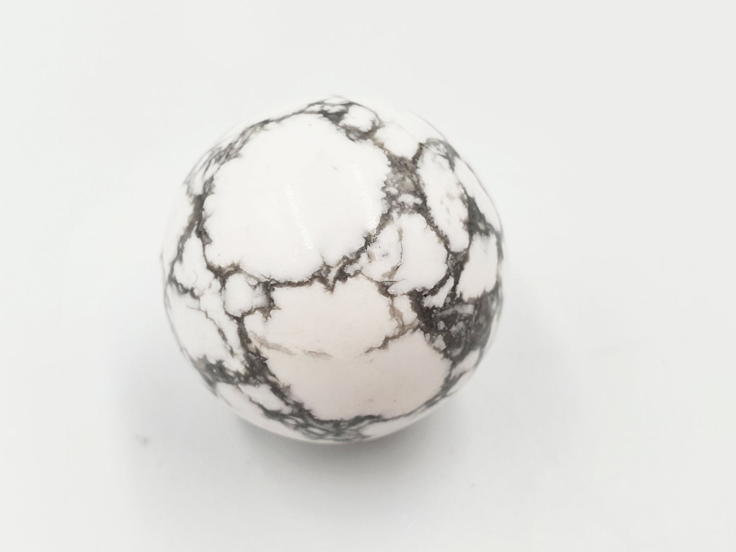 White Howlite Crystal Mini Sphere