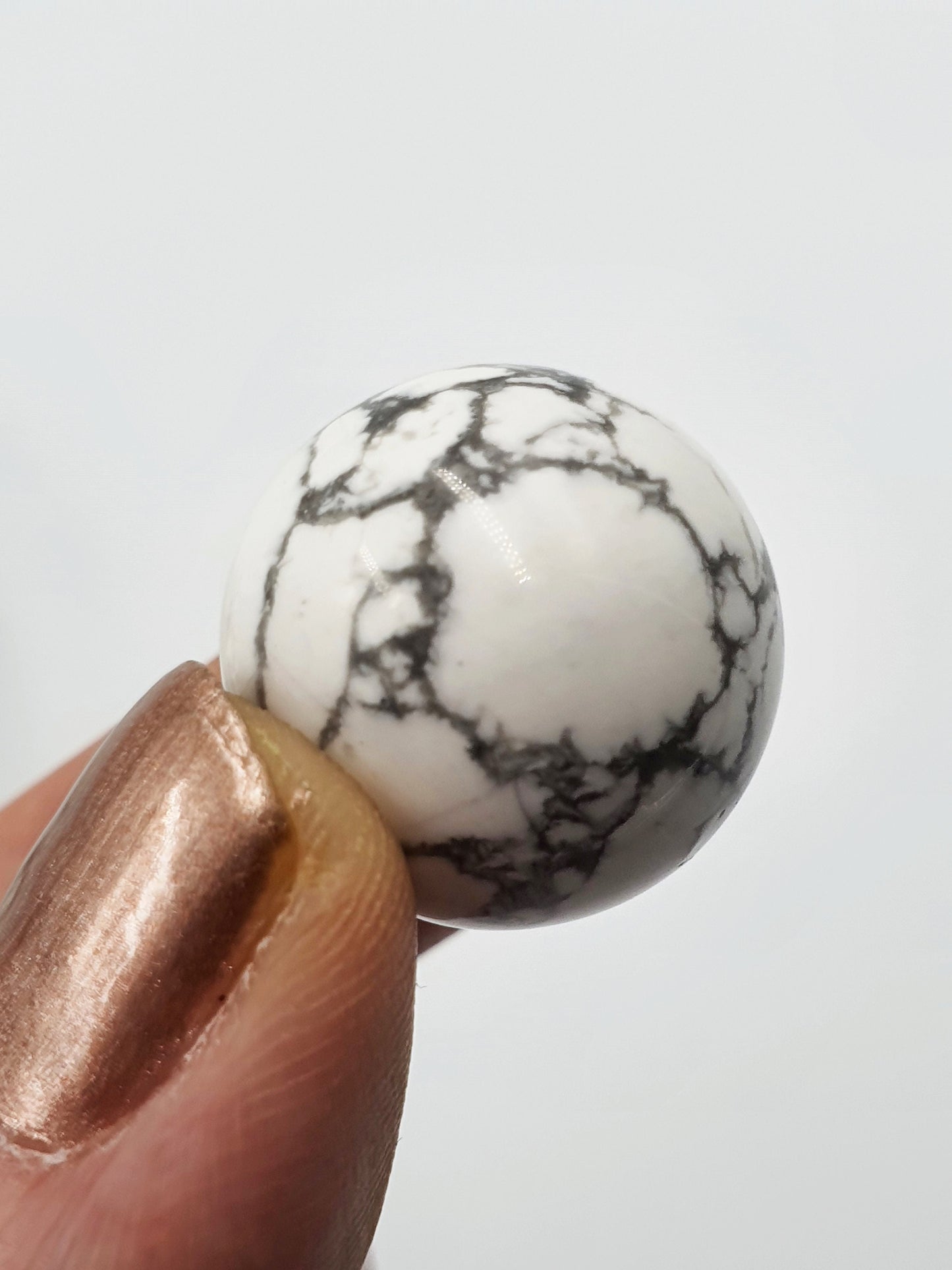 White Howlite Crystal Mini Sphere