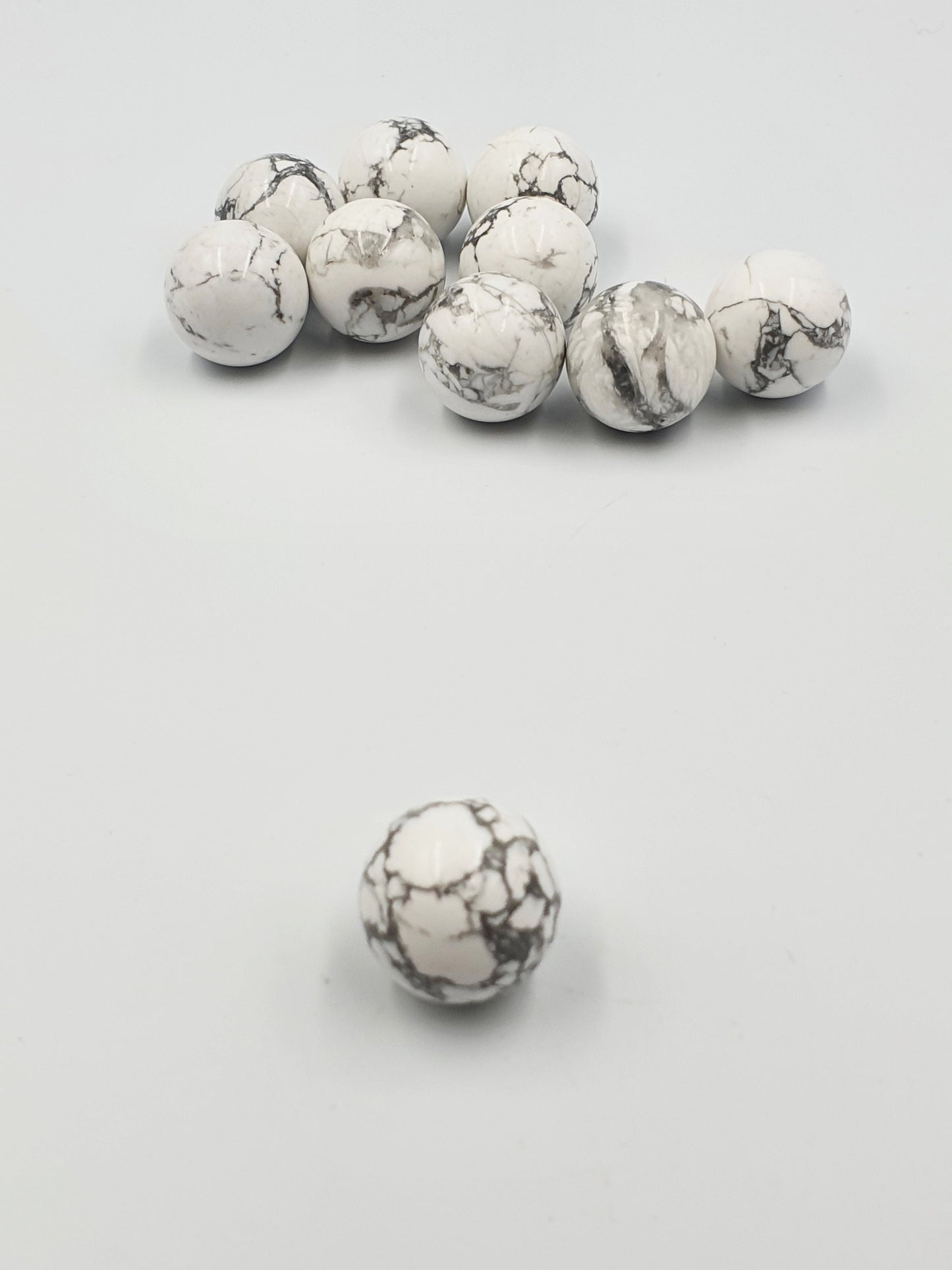 White Howlite Crystal Mini Sphere