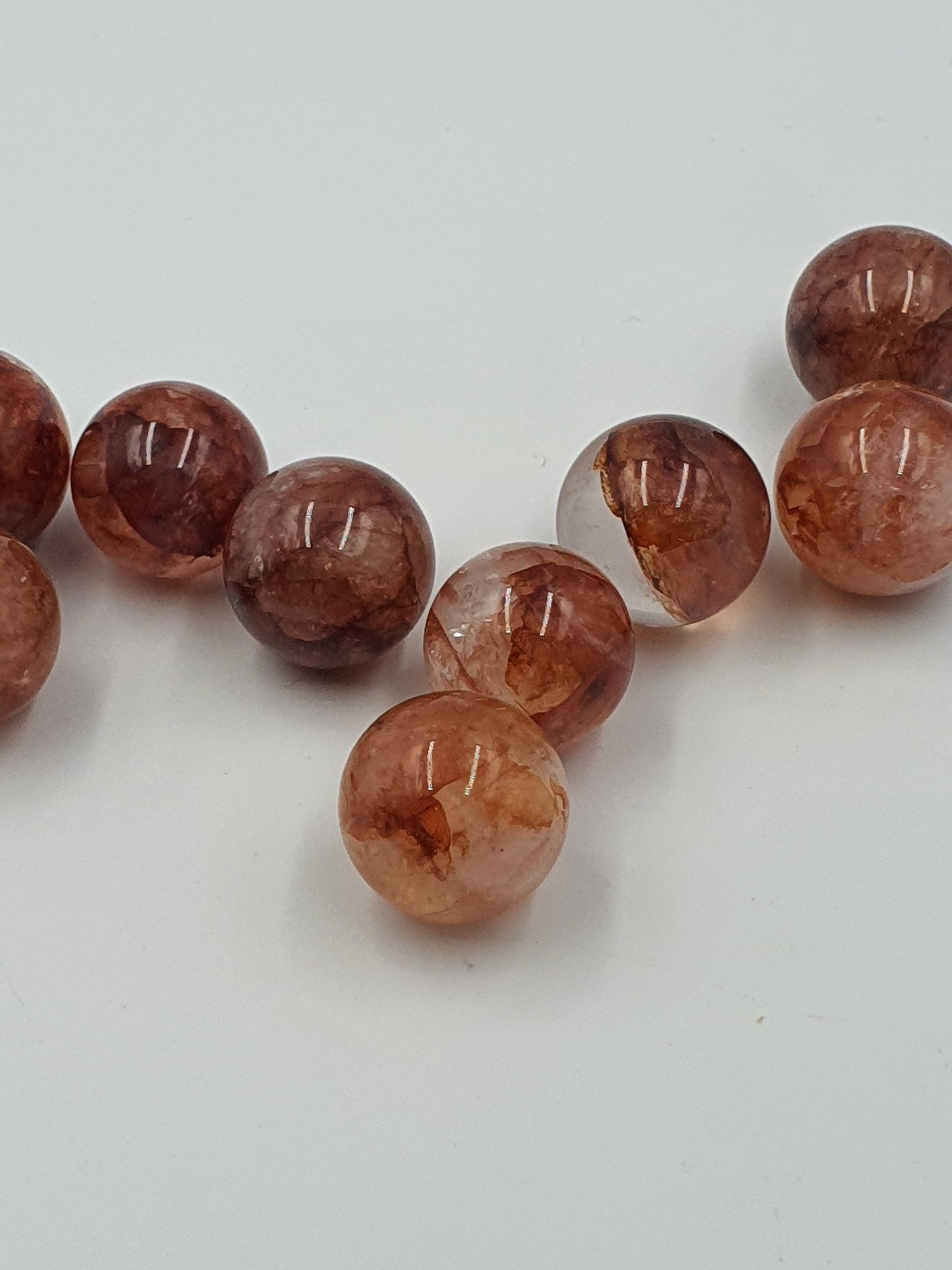 Fire Quartz Mini Crystal Sphere- 20mm /Hematoid Mini Sphere - 20mm