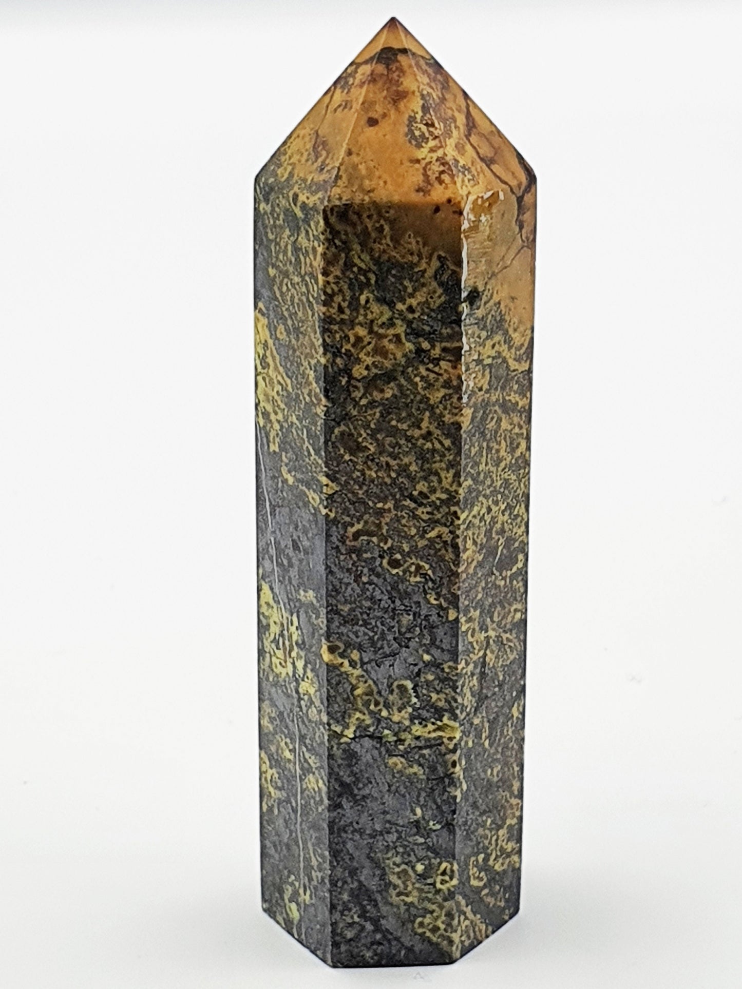 Yellow Turquoise Pyrite Crystal Tower 6.8 to 10.1cm - Various Available