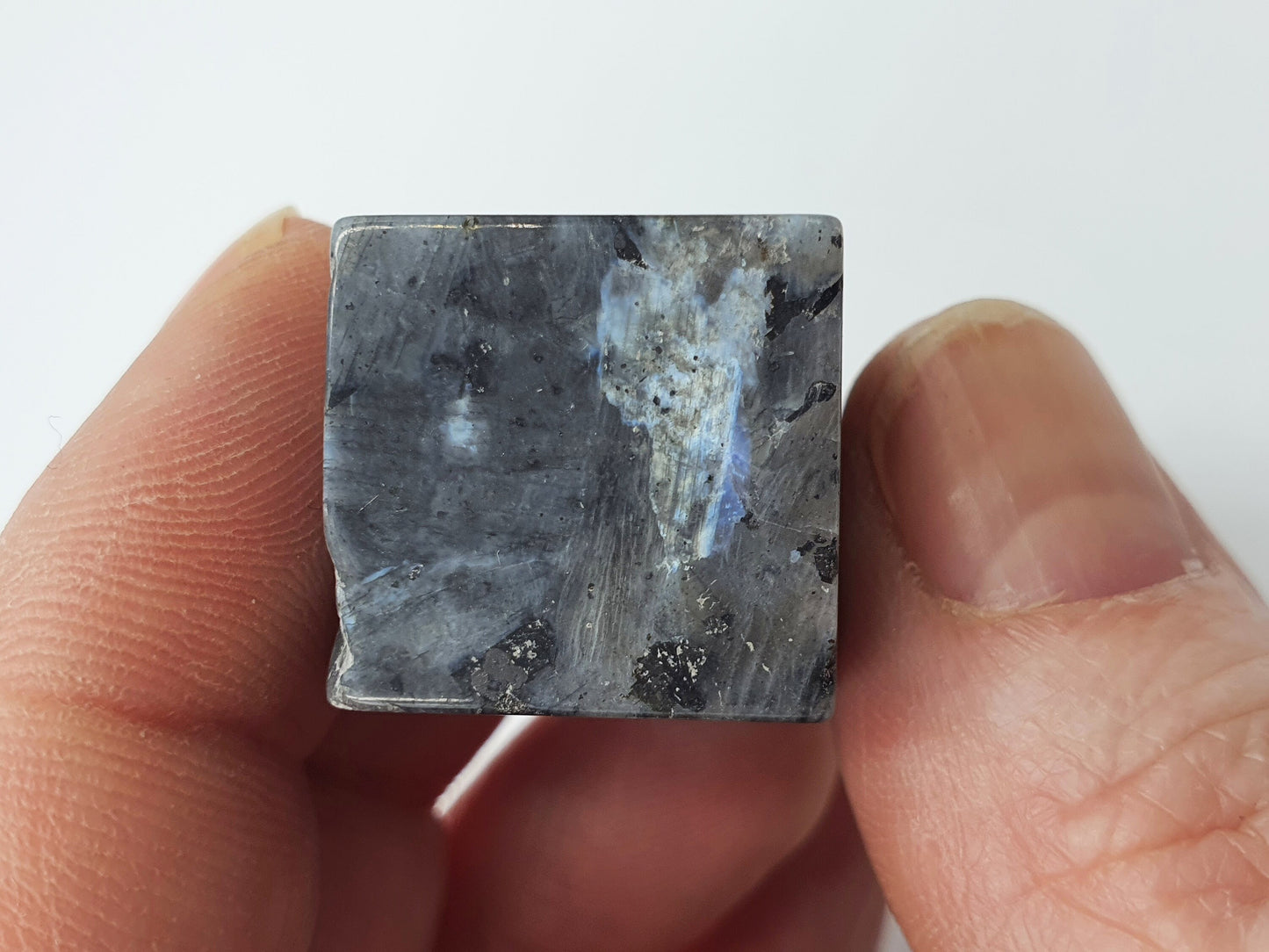 & Flashy Lavikite Cube Tumbles - Approx. 1.8cm