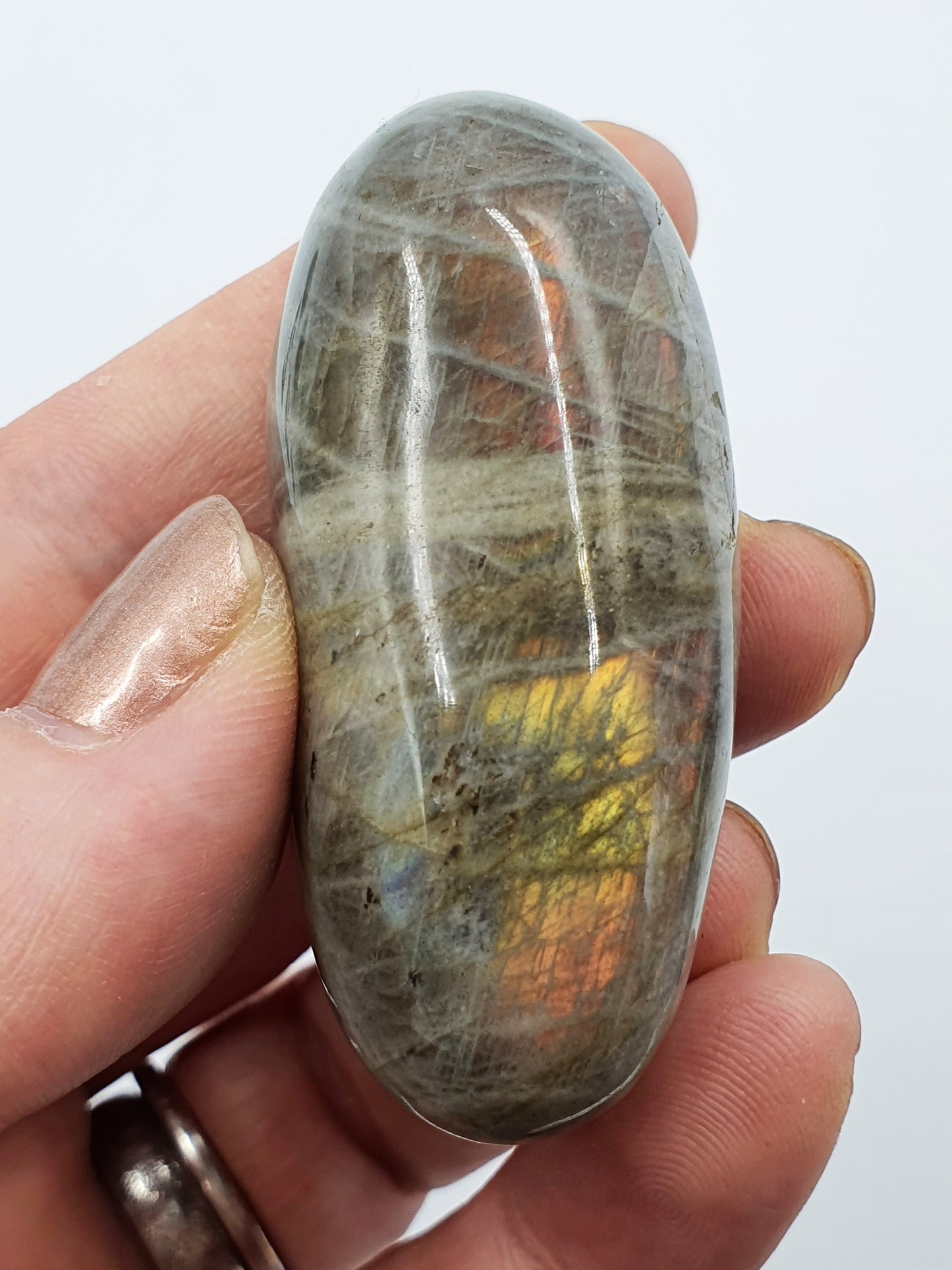 Labradorite Sunset Palm Stone