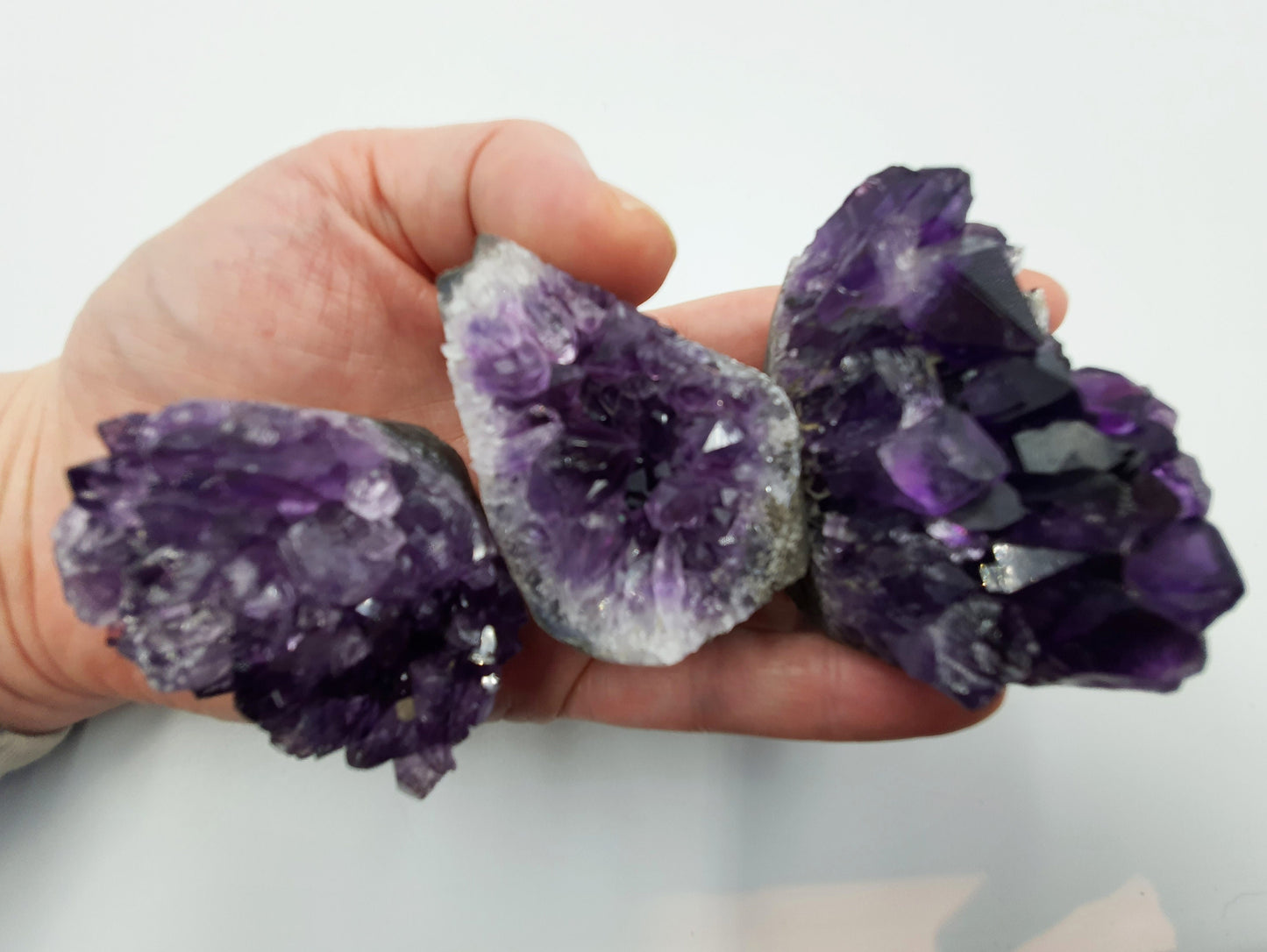 Purple Amethyst Crystal Clusters - 3 Available (2 sold)