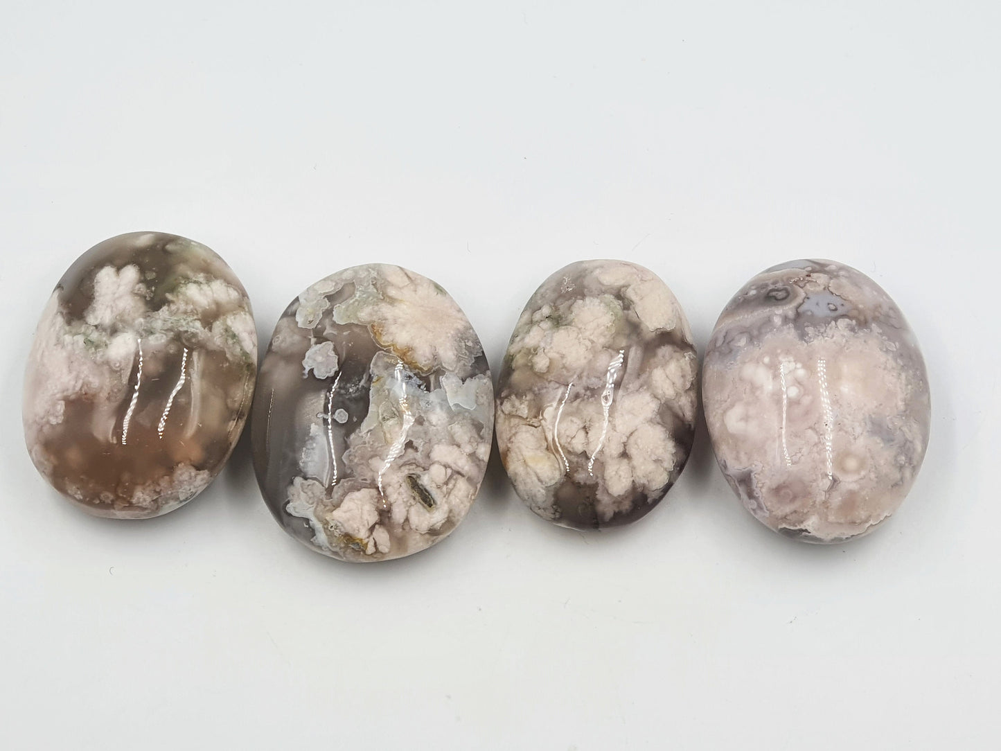Flower Agate (Sakura) Crystal Palms
