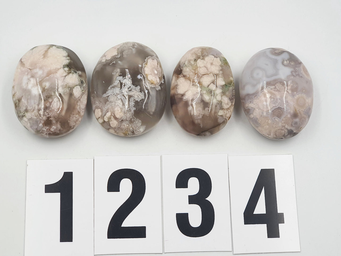 Flower Agate (Sakura) Crystal Palms