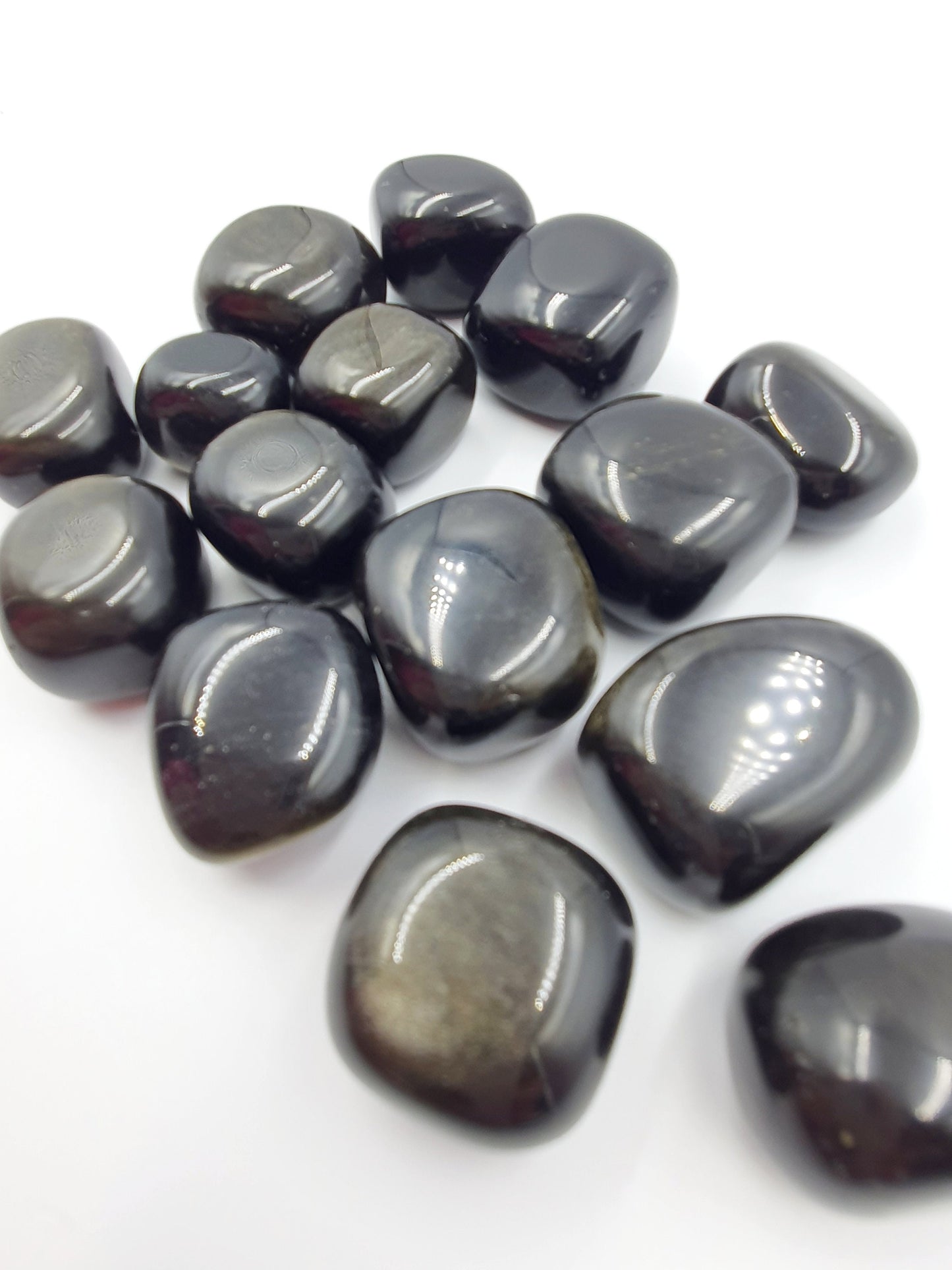 Lovely Gold Sheen Obsidian Crystal Tumbles