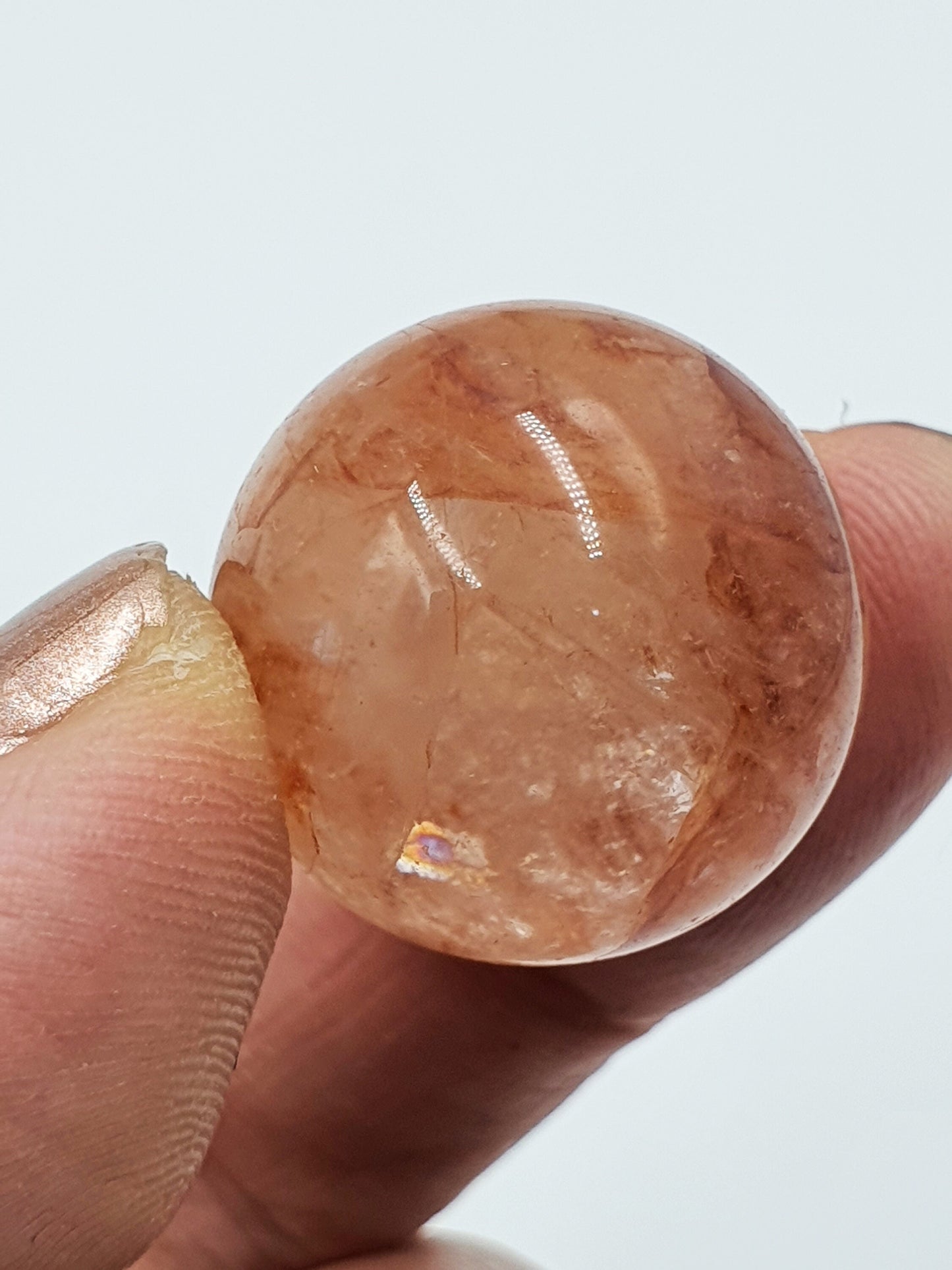 Fire Quartz Mini Crystal Sphere- 20mm /Hematoid Mini Sphere - 20mm