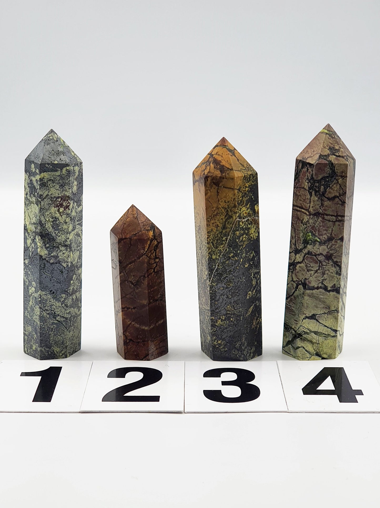 Yellow Turquoise Pyrite Crystal Tower 6.8 to 10.1cm - Various Available