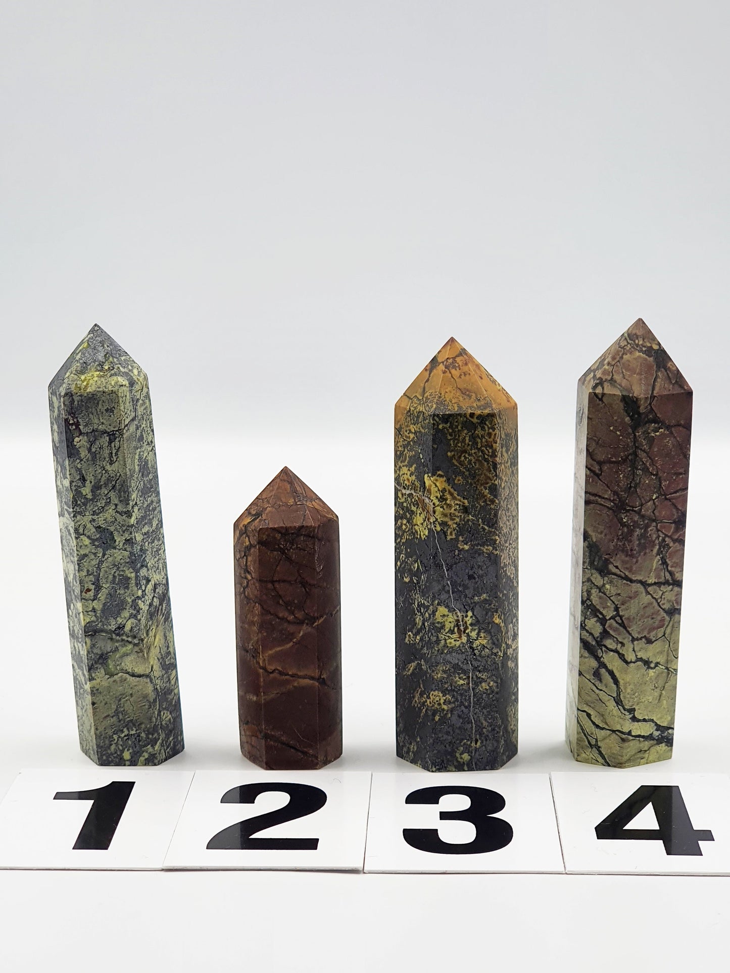 Yellow Turquoise Pyrite Crystal Tower 6.8 to 10.1cm - Various Available
