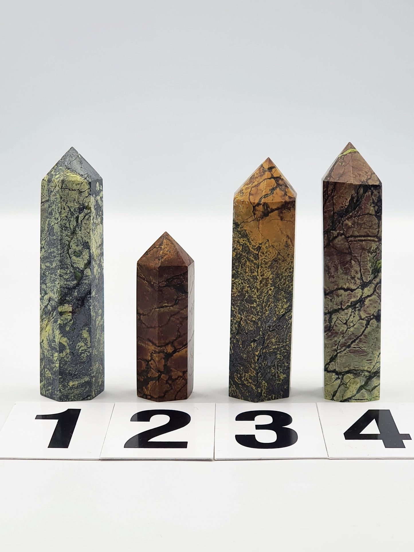 Yellow Turquoise Pyrite Crystal Tower 6.8 to 10.1cm - Various Available