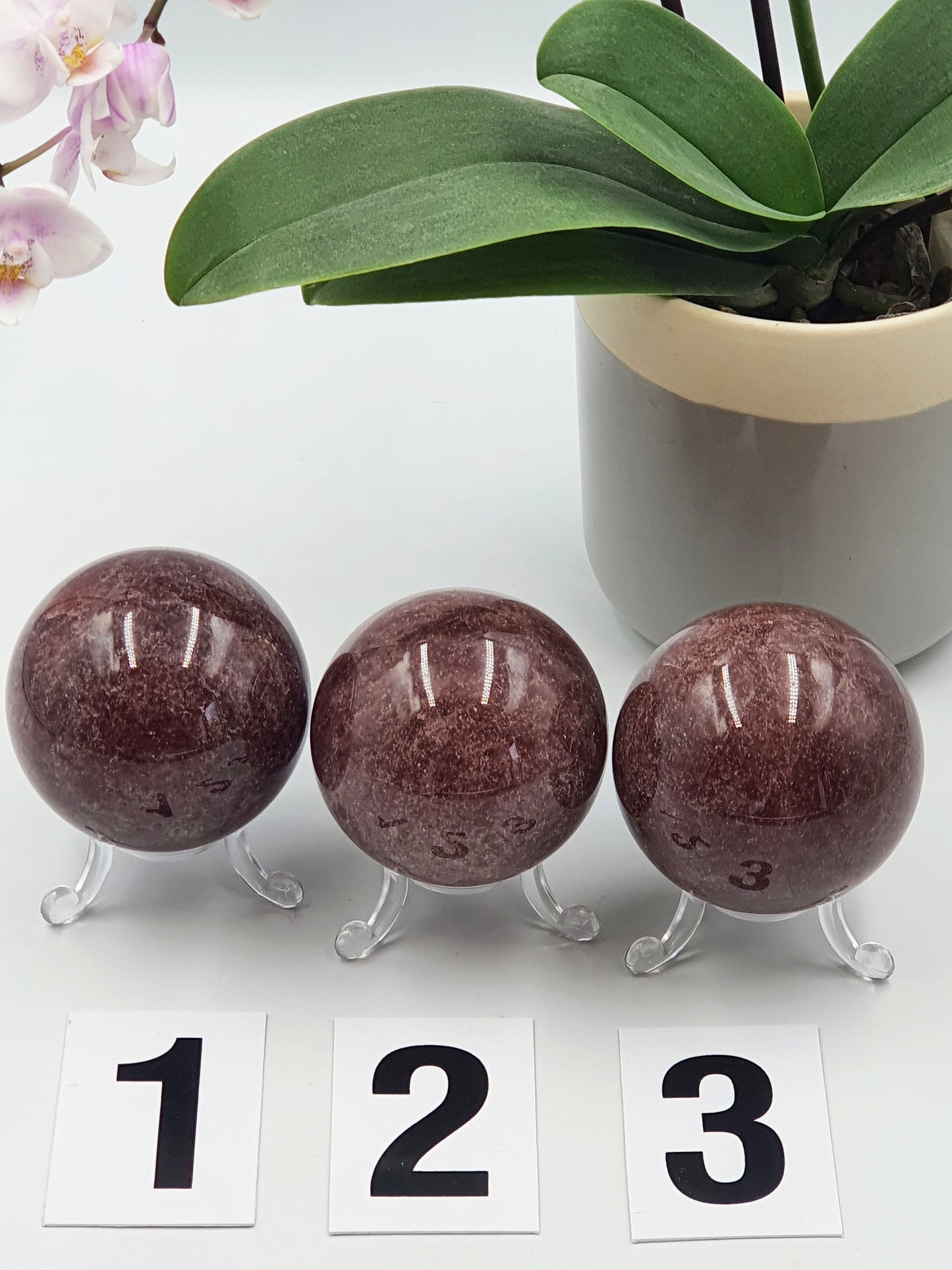 Strawberry Quartz Crystal Sphere