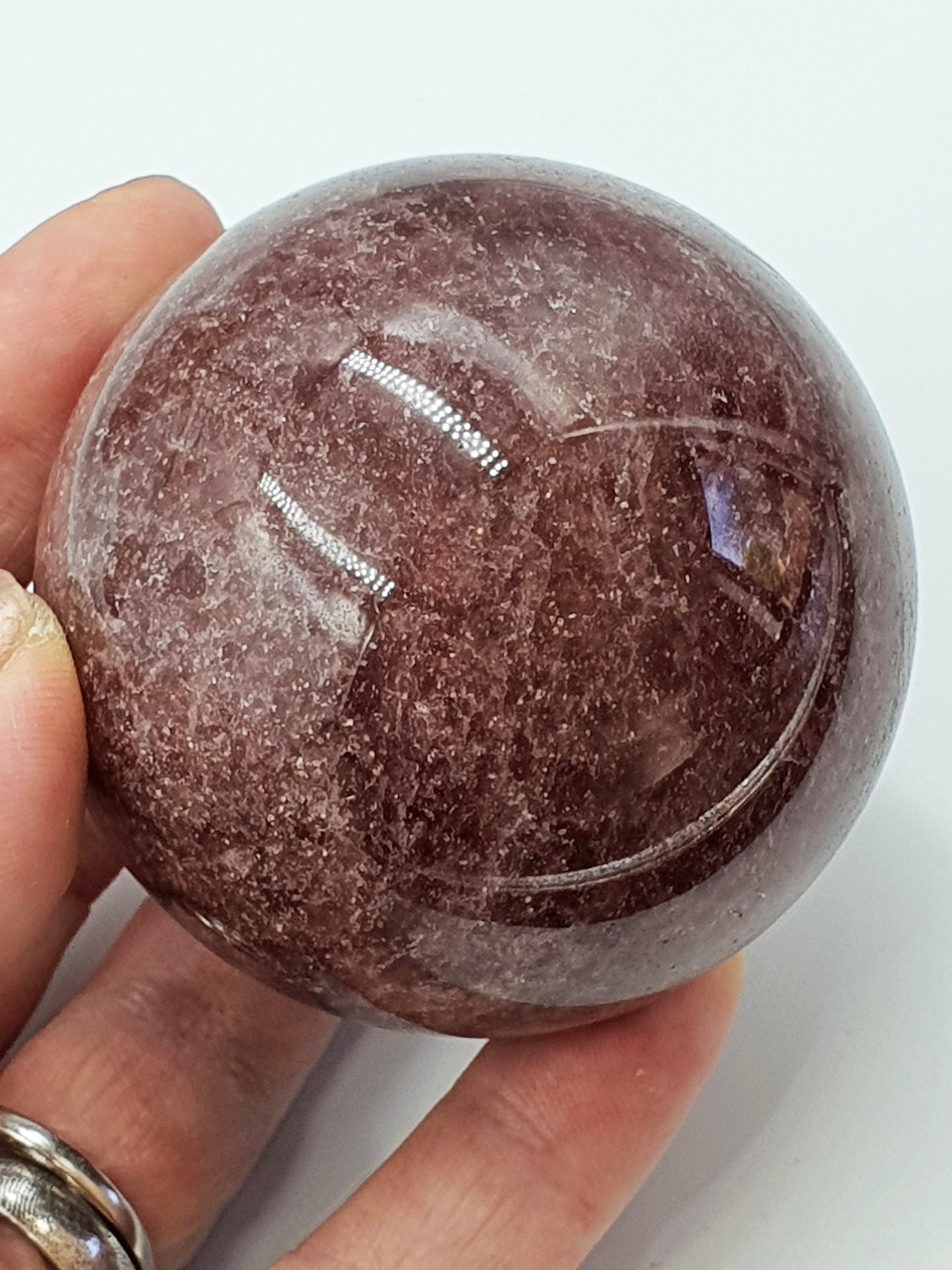 Strawberry Quartz Crystal Sphere