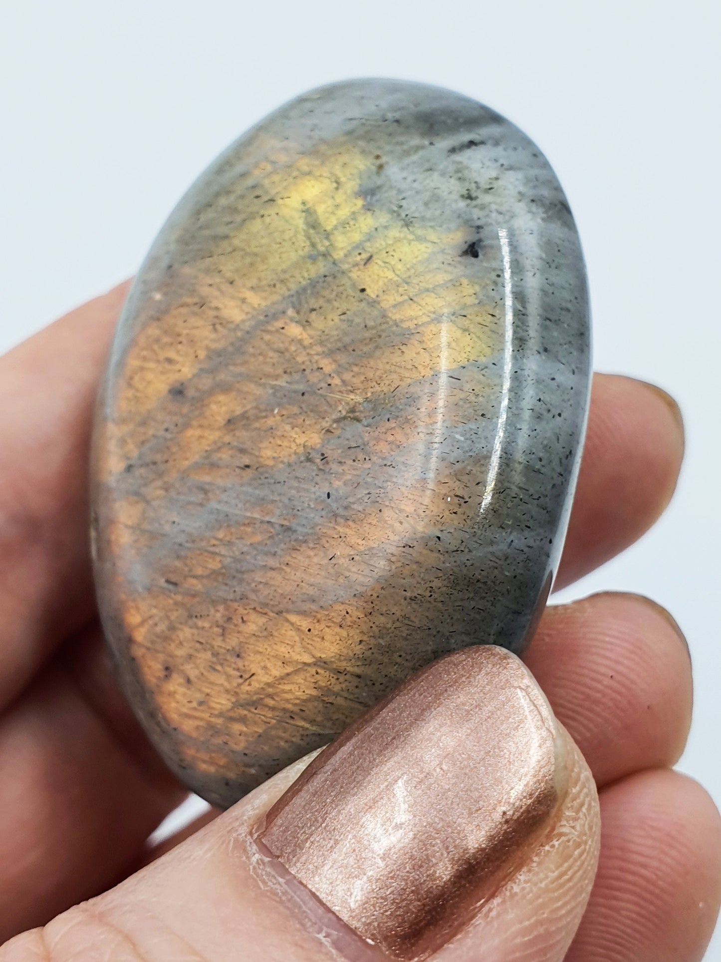 Labradorite Sunset Palm Stone