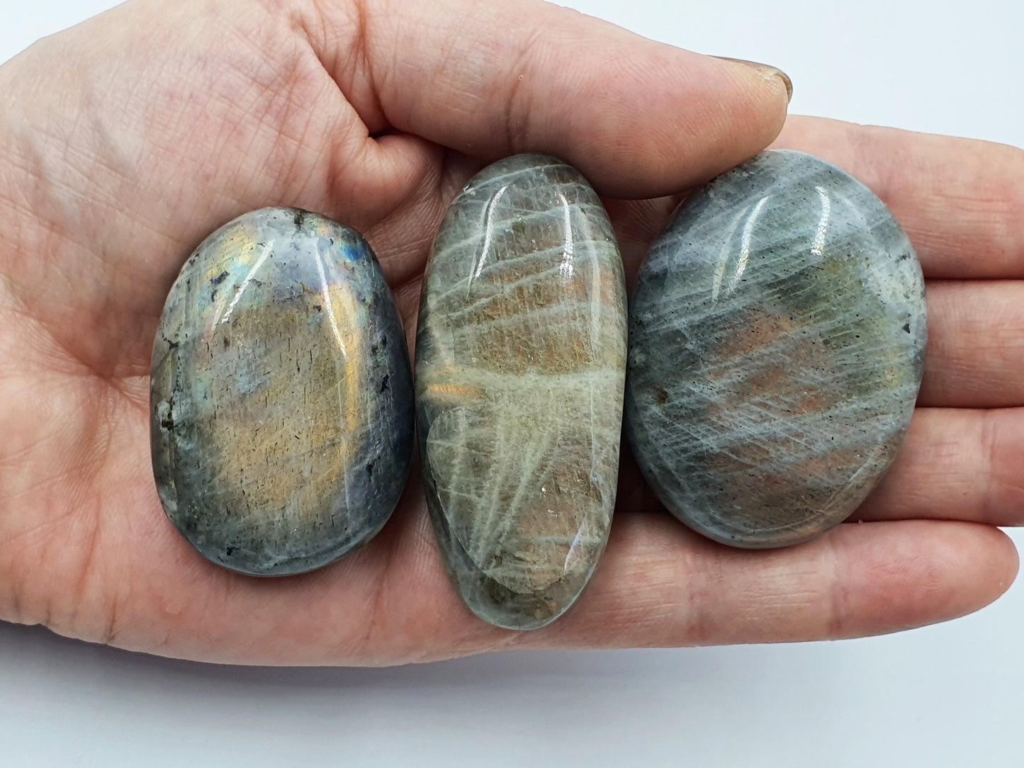 Labradorite Sunset Palm Stone