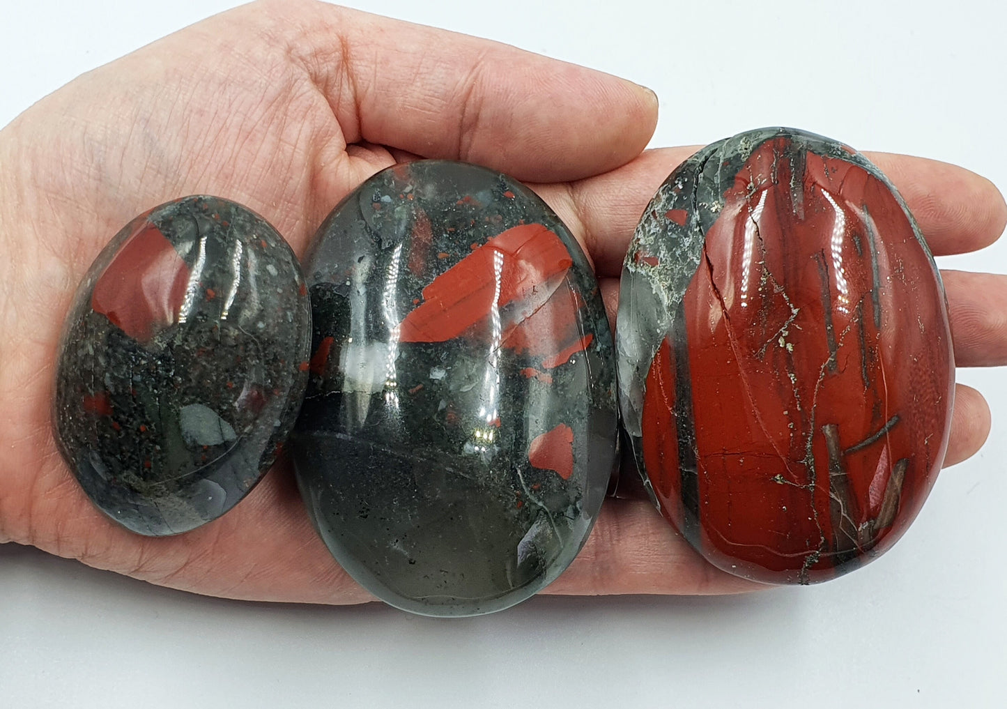 African Bloodstone Palmstones