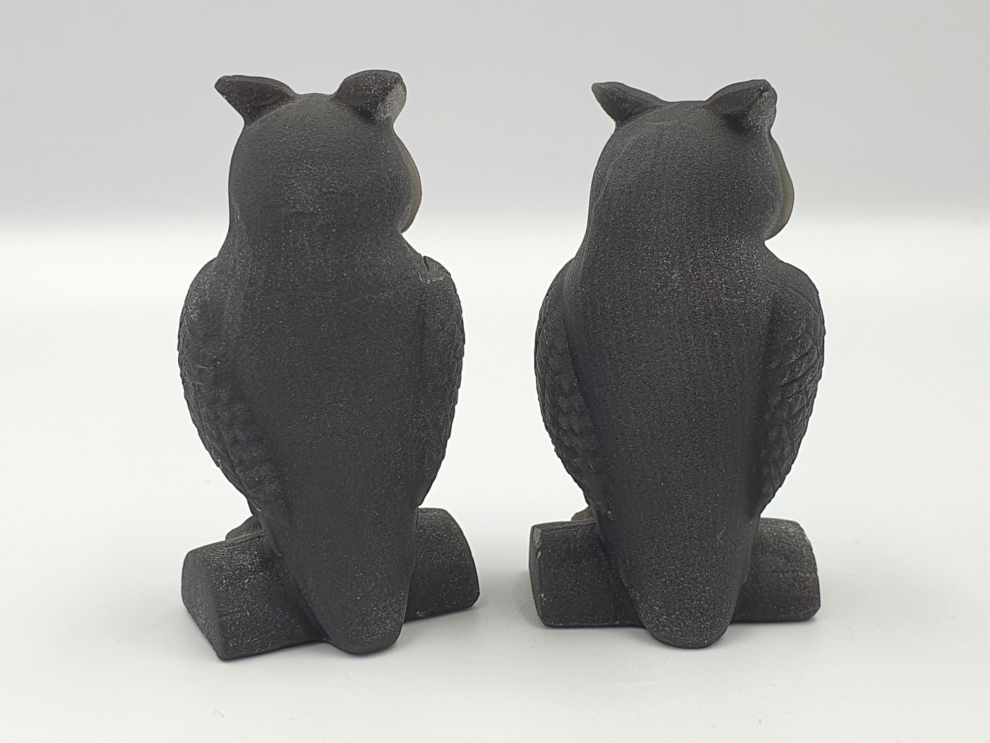 Obsidian Owl Hand-carved
