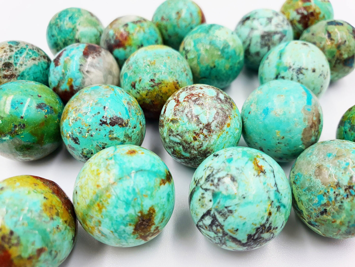 Quality A Grade Turquoise Mini Crystal Sphere - approx 20mm