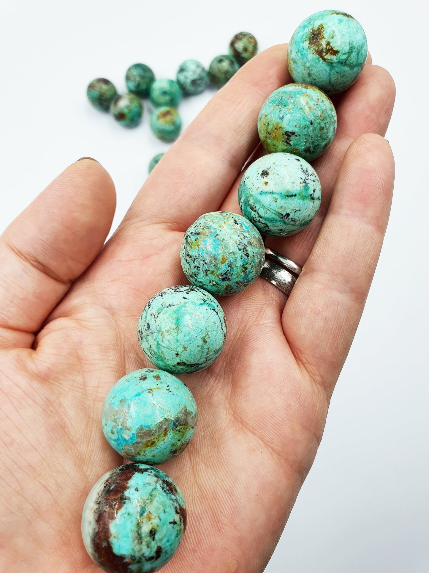 Quality A Grade Turquoise Mini Crystal Sphere - approx 20mm