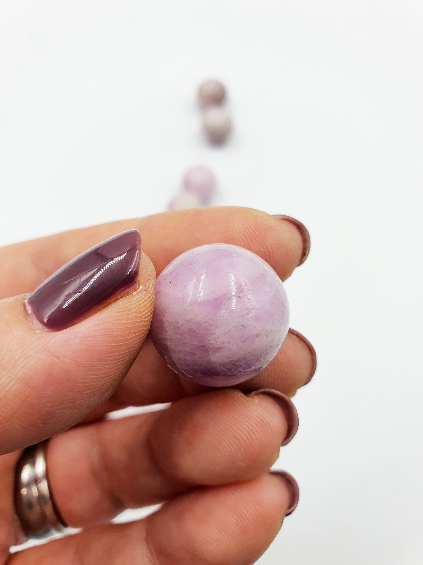 Flashy Kunzite Mini Sphere - approx 19mm