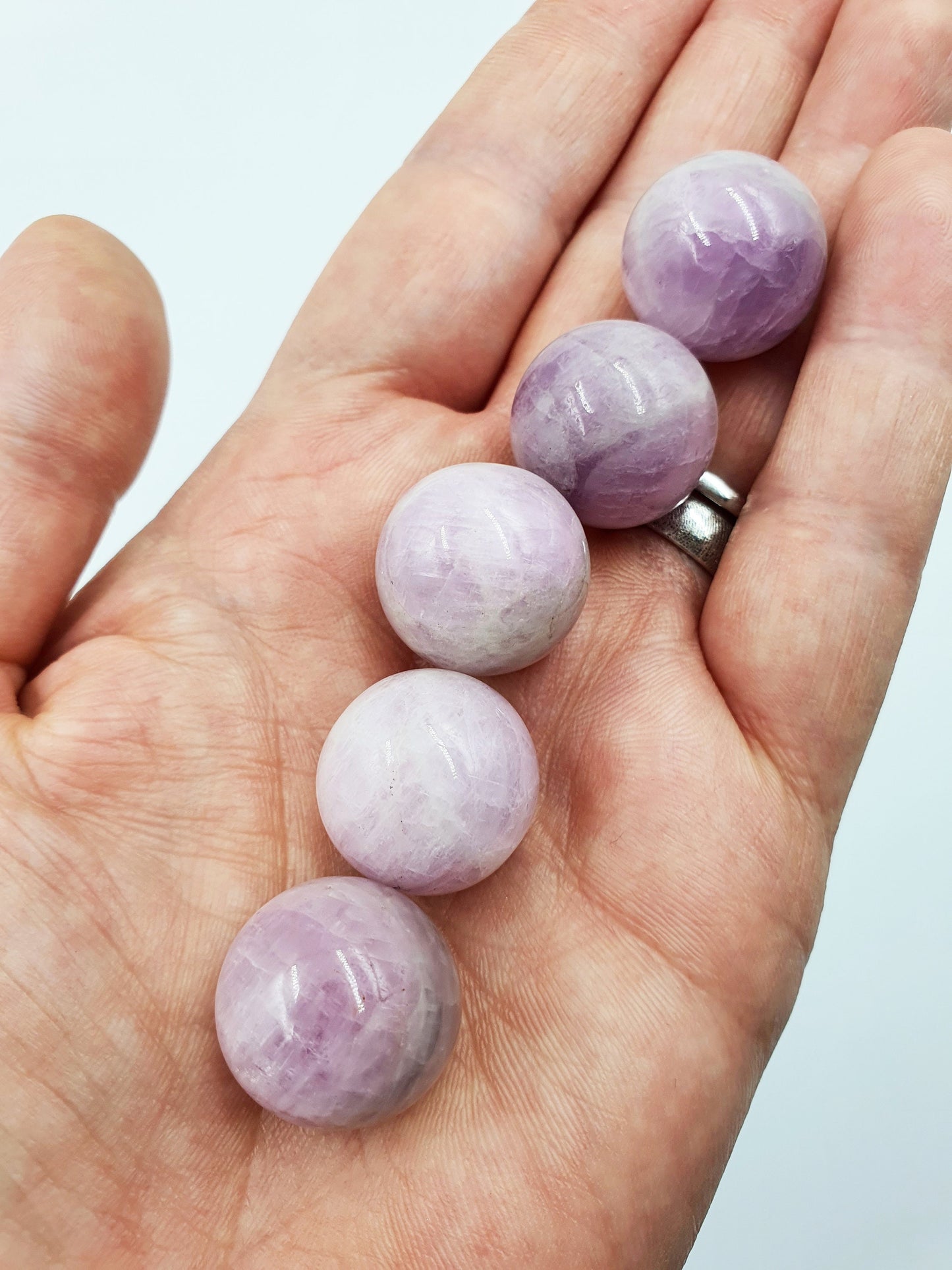 Flashy Kunzite Mini Sphere - approx 19mm