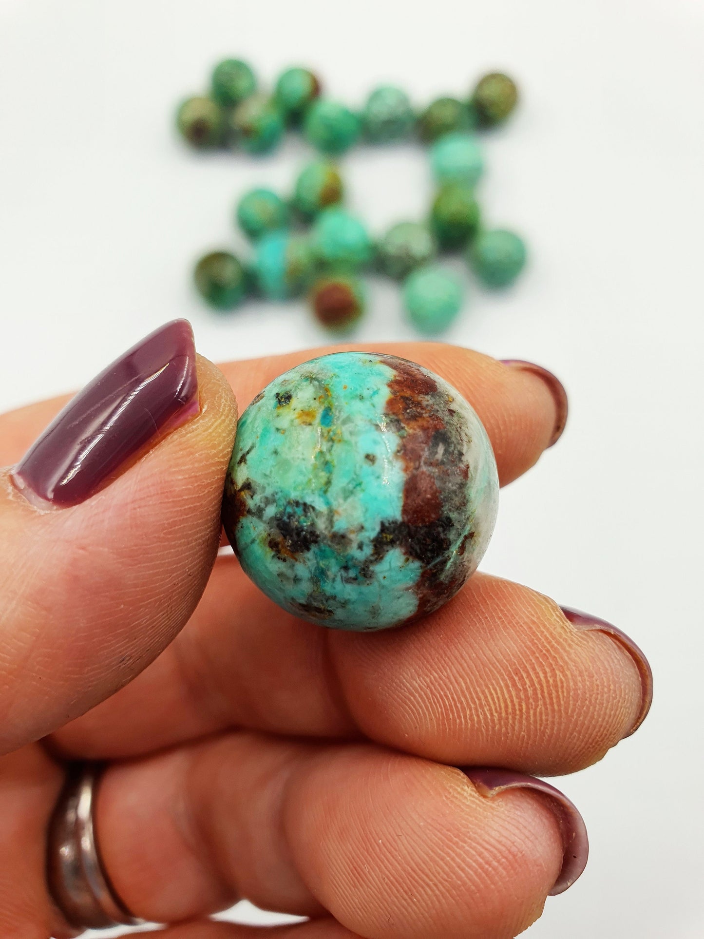 Quality A Grade Turquoise Mini Crystal Sphere - approx 20mm