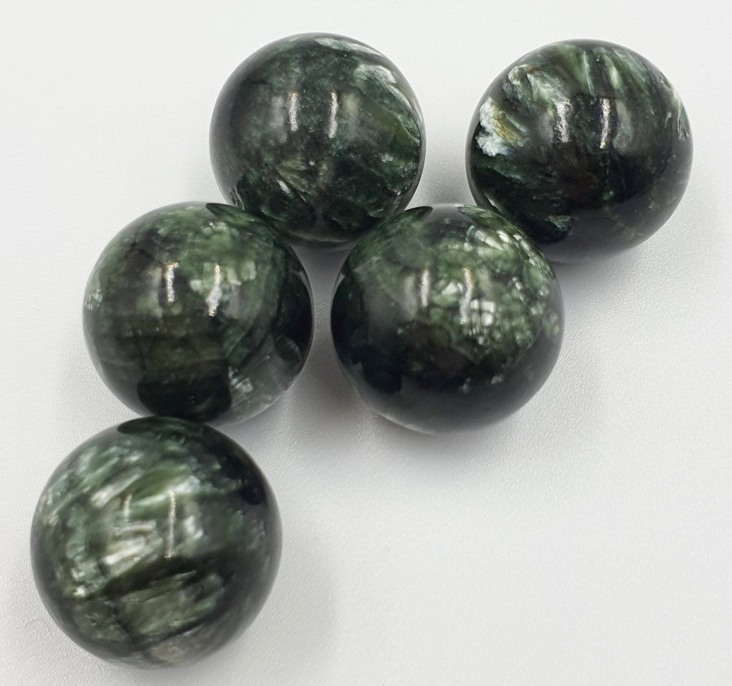 A Grade flashy Seraphinite Crystal Mini Sphere - approx 20mm