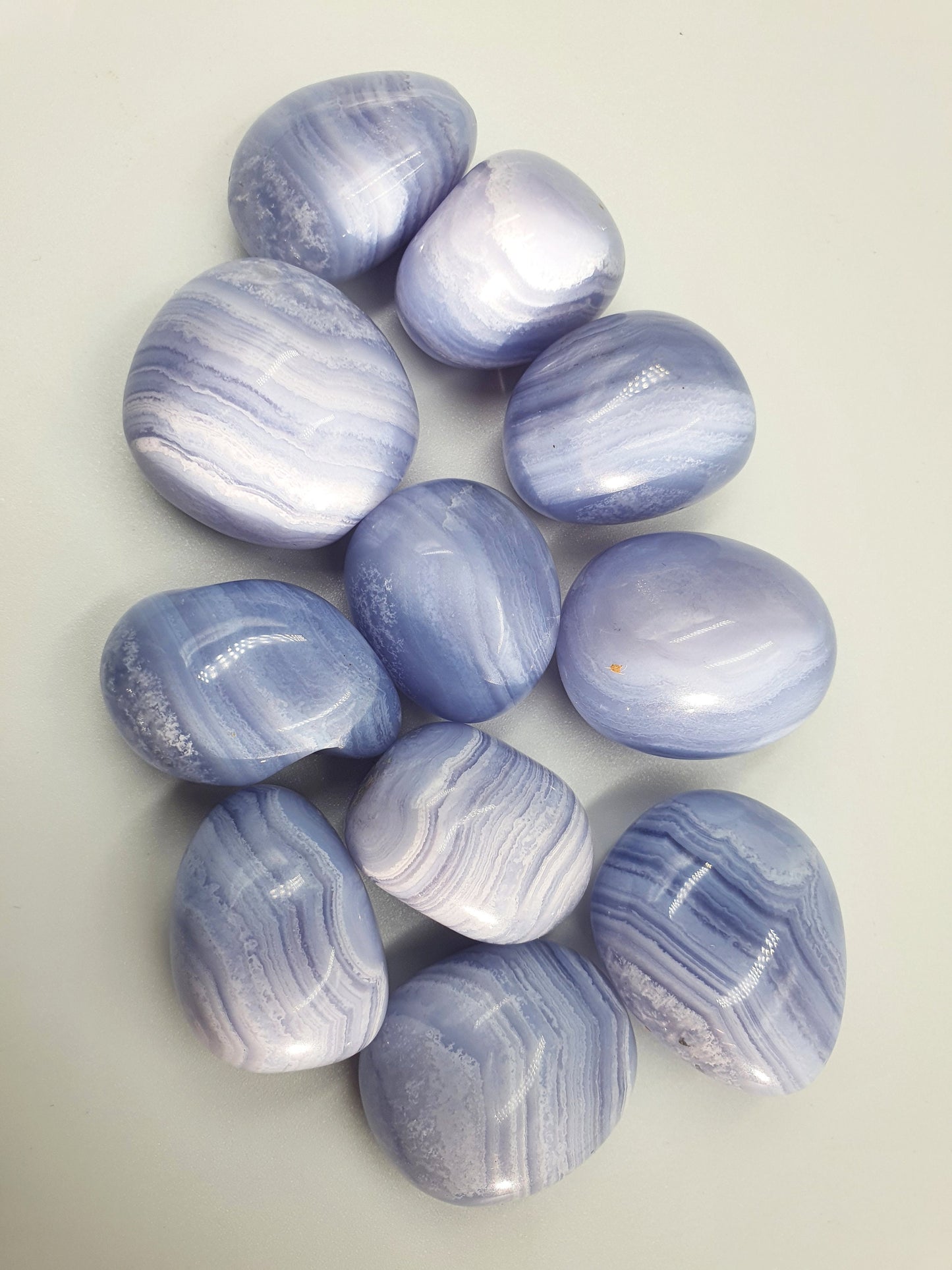 High Quality Blue Lace Agate Tumbles