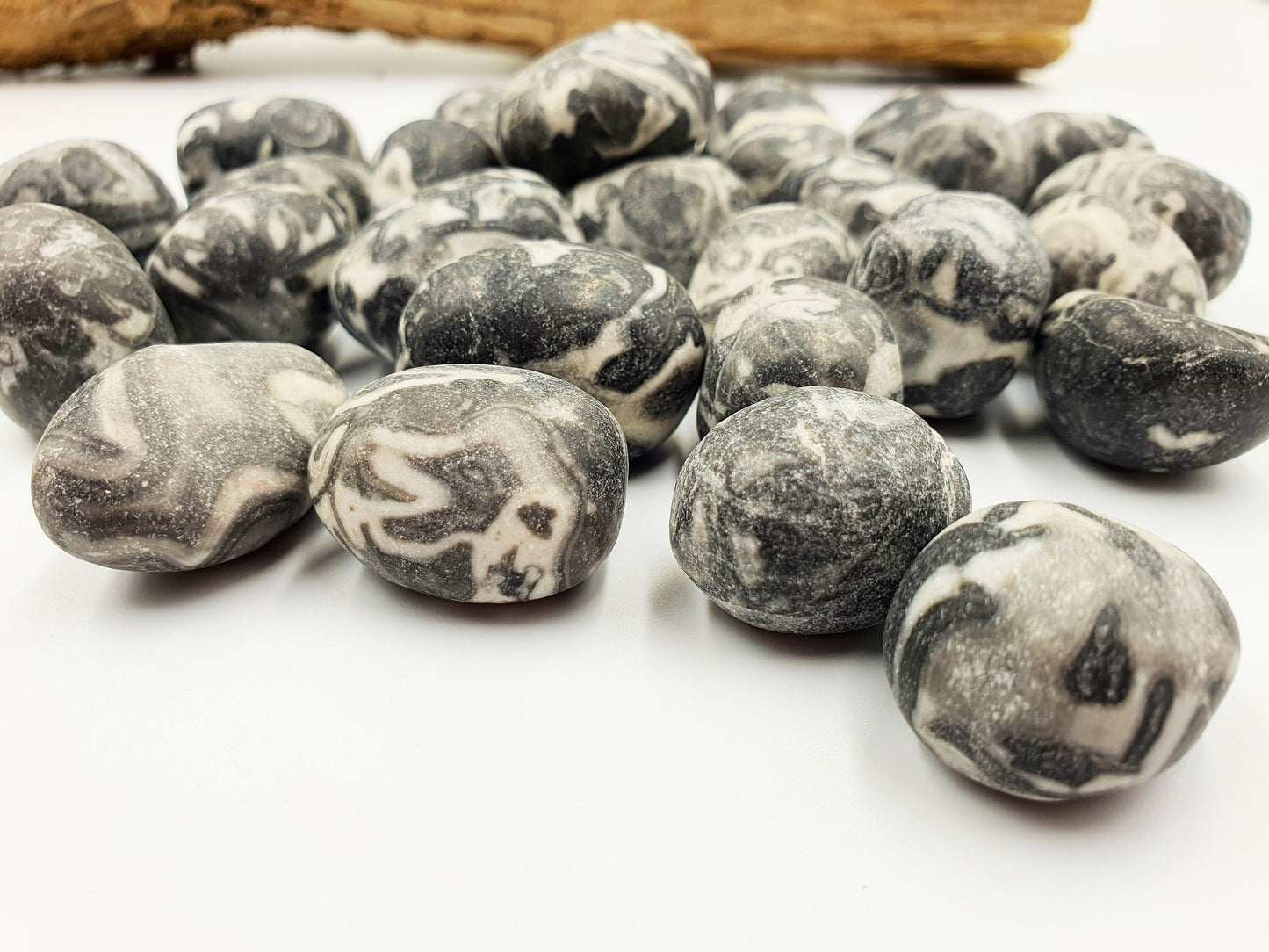 Shell Jasper Tumble/Shell Obsidian Tumble/Marbled Shell Jasper Tumble/Thousand Eye Tumble