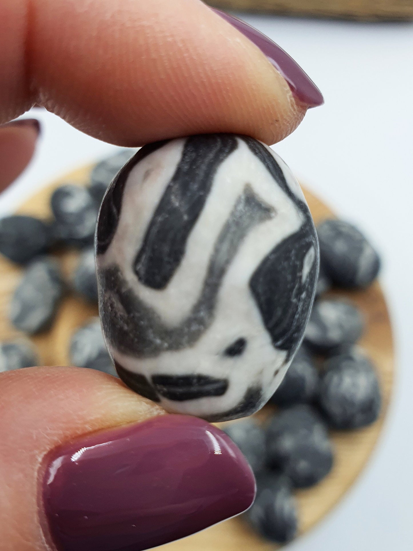 Shell Jasper Tumble/Shell Obsidian Tumble/Marbled Shell Jasper Tumble/Thousand Eye Tumble